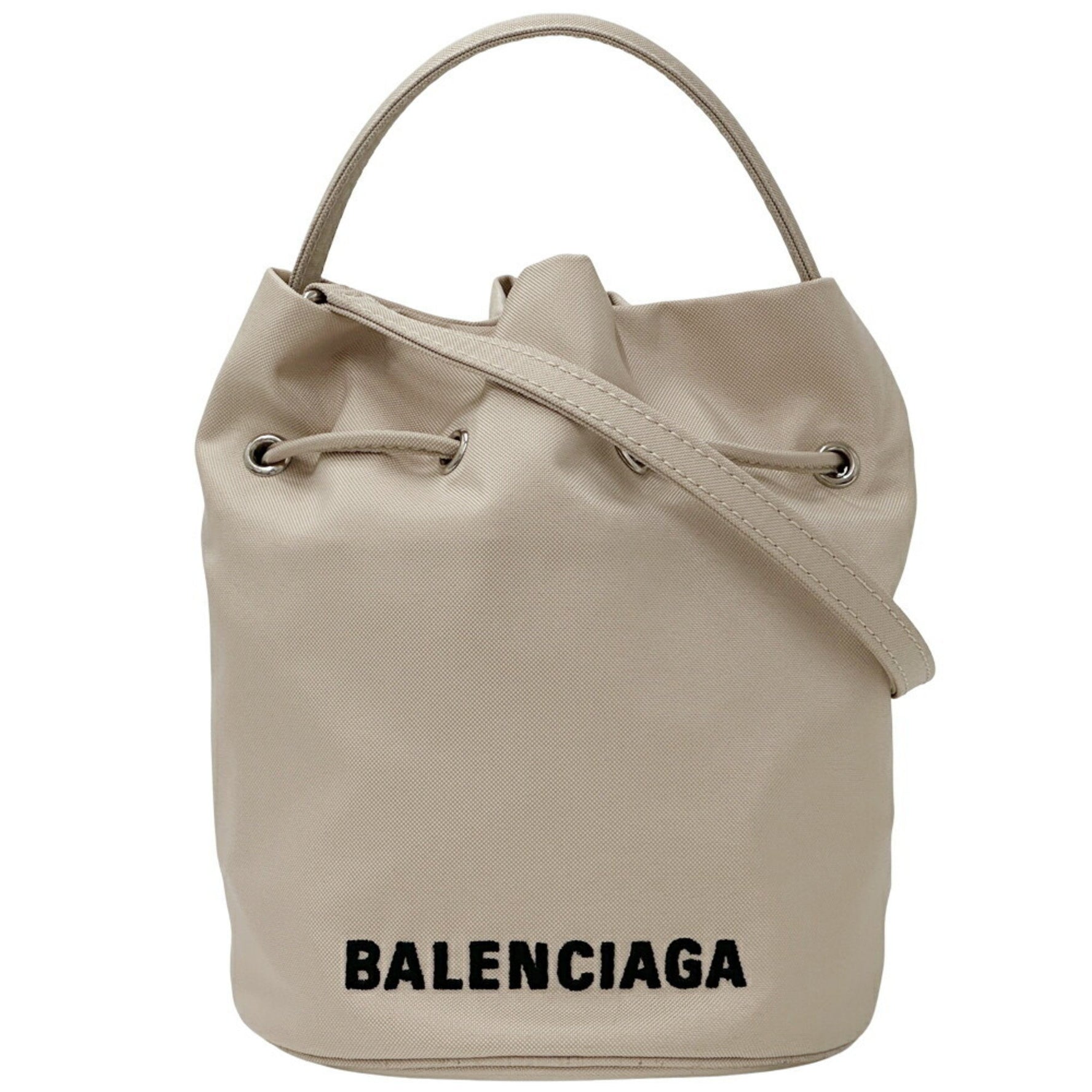 BALENCIAGA Women's Handbag Shoulder Bag 2way Nylon Beige Pink
