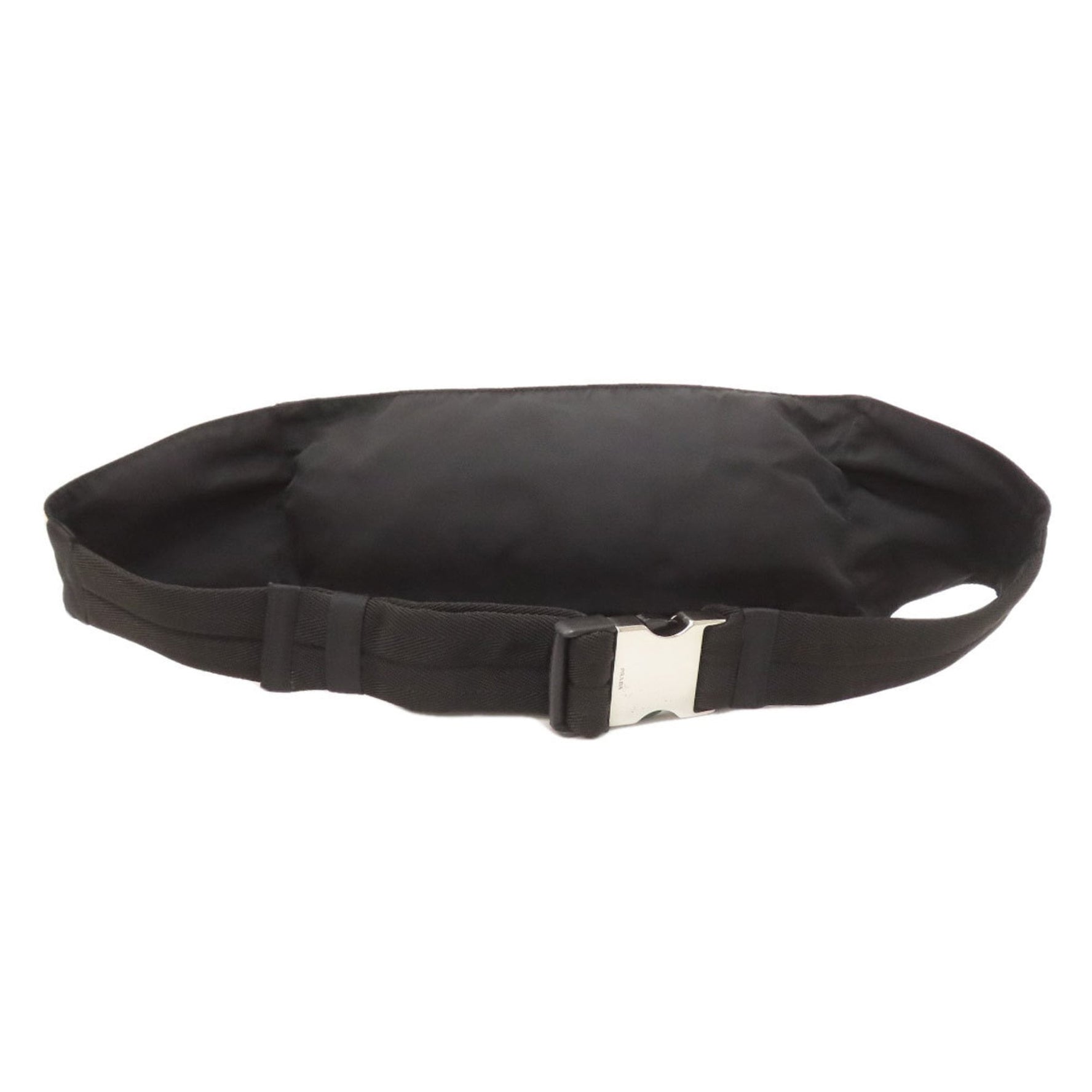 Prada logo hardware body bag nylon material