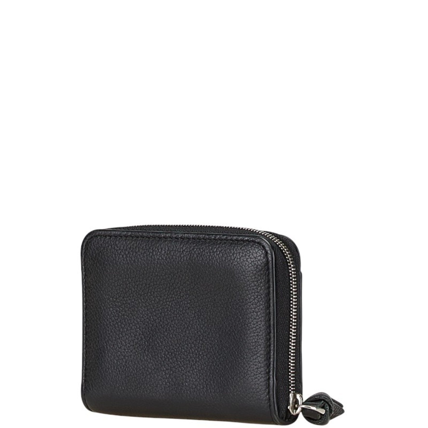 Louis Vuitton Zippy Coin Purse LockMe Case Noir Black Leather