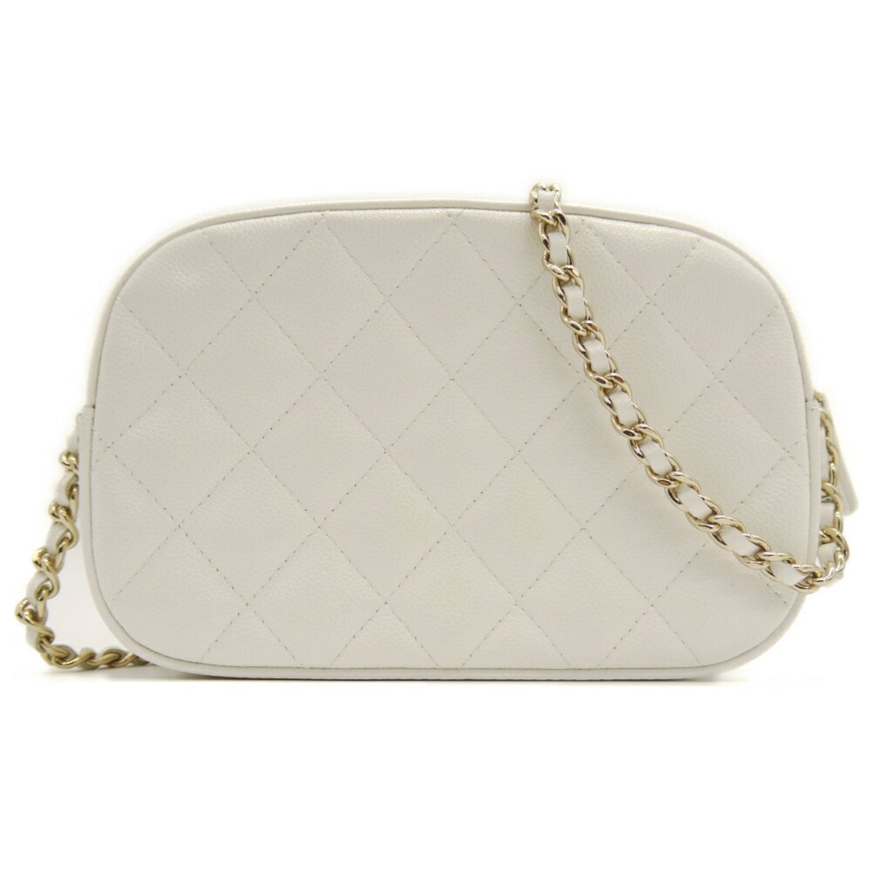 CHANEL Matelasse Chain Shoulder Bag Caviar Skin Coco Mark