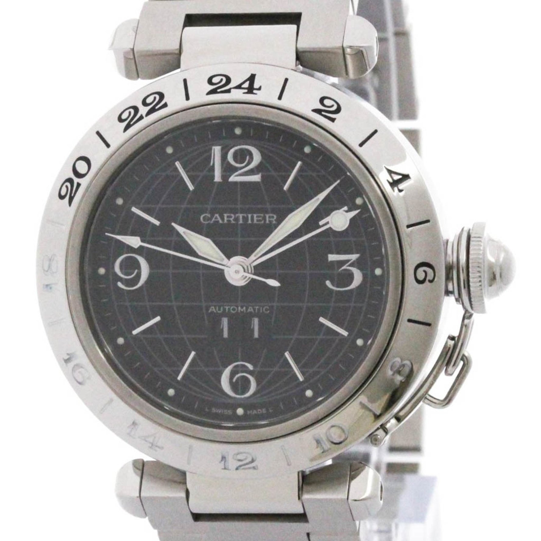 CARTIER Pasha C Meridian Big Date Watch Polished