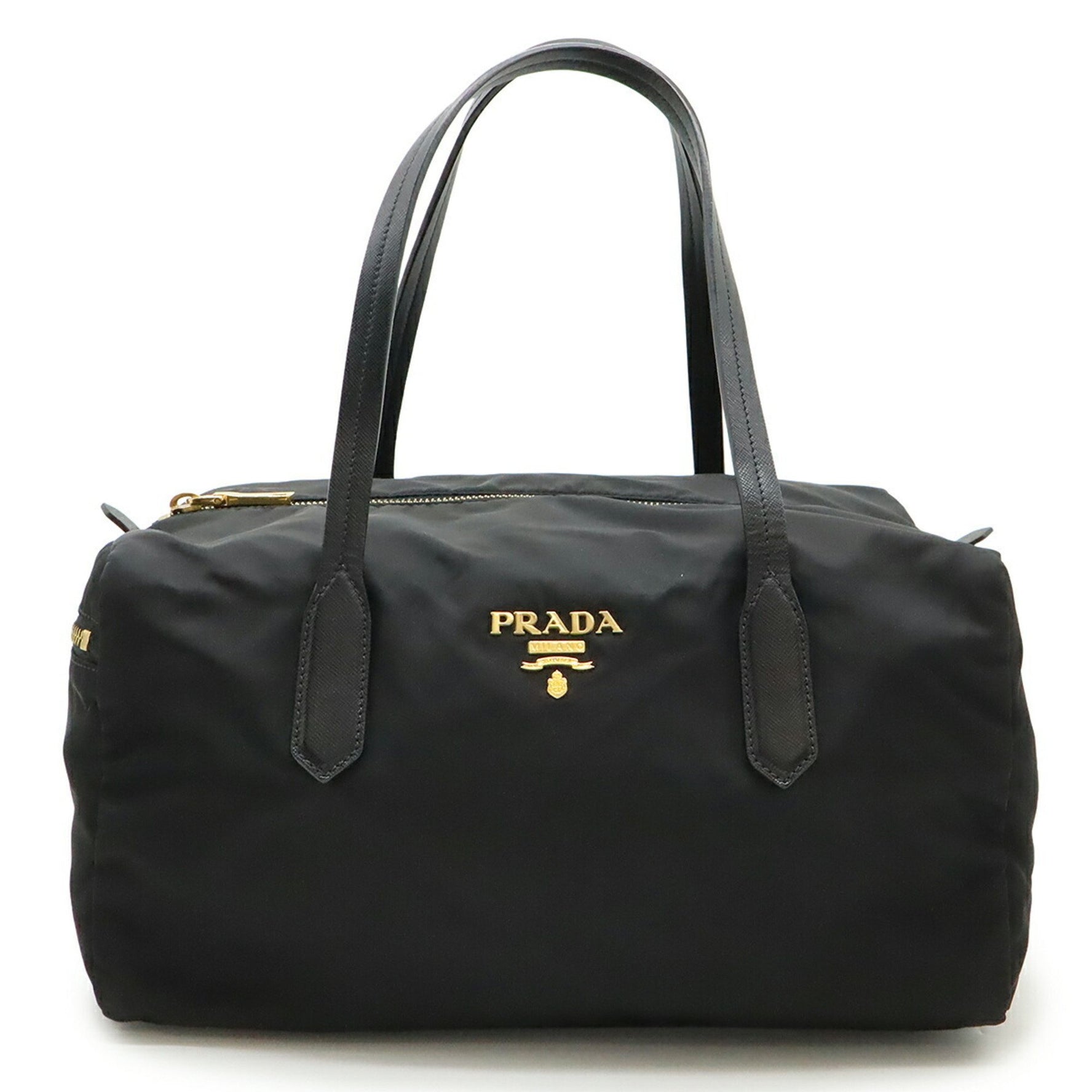 PRADA Shoulder Bag Nylon Leather NERO Black