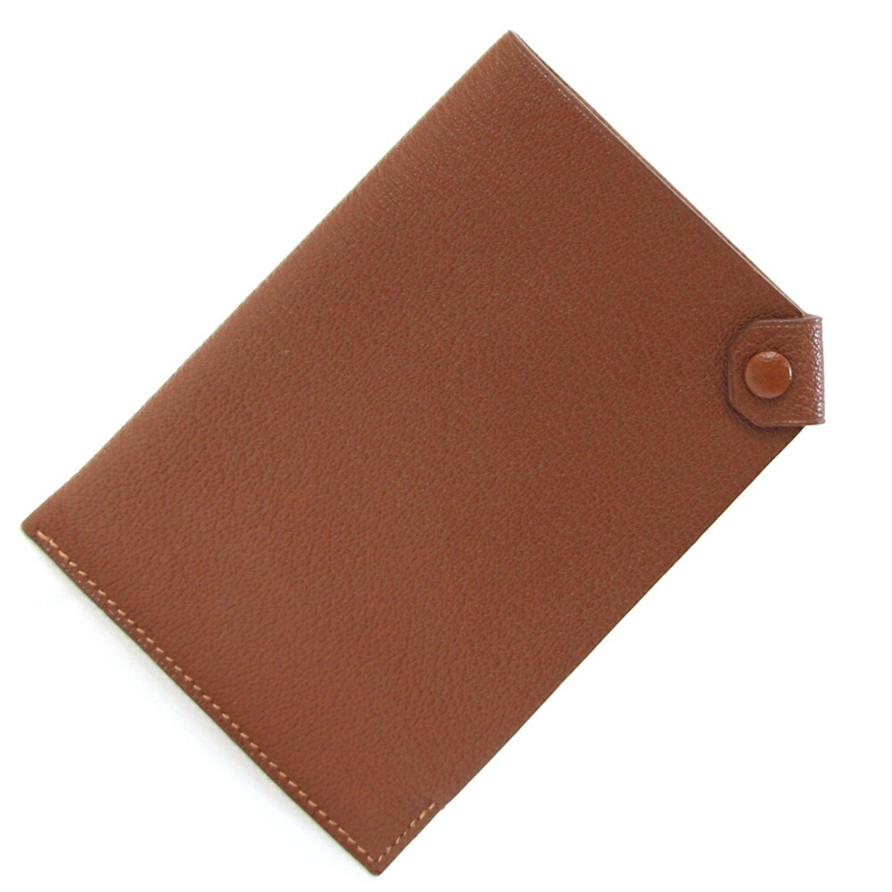 Hermès Tarmac PM Passport Case, Noisette Chevre, □P Stamp, 2012, Cover, Brown, Women's/Men's, HERMES