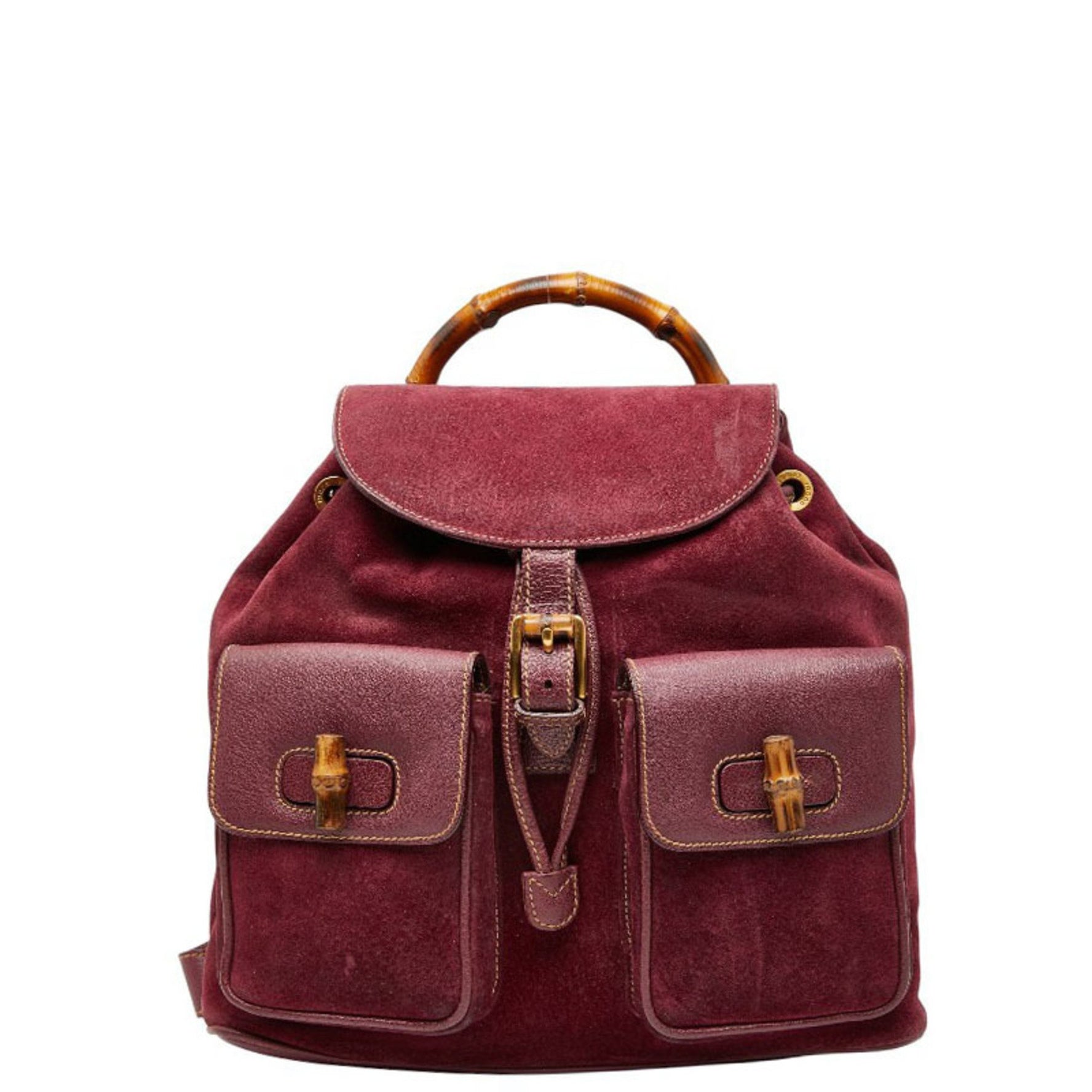 Gucci Bamboo Backpack 003 2058 0016 Suede
