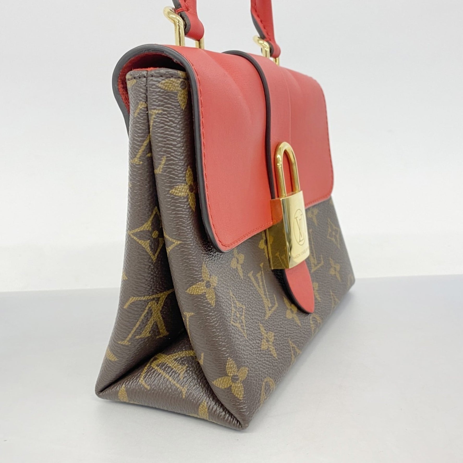 Louis Vuitton Monogram Rocky BB Handbag Brown Coquelicot Bag