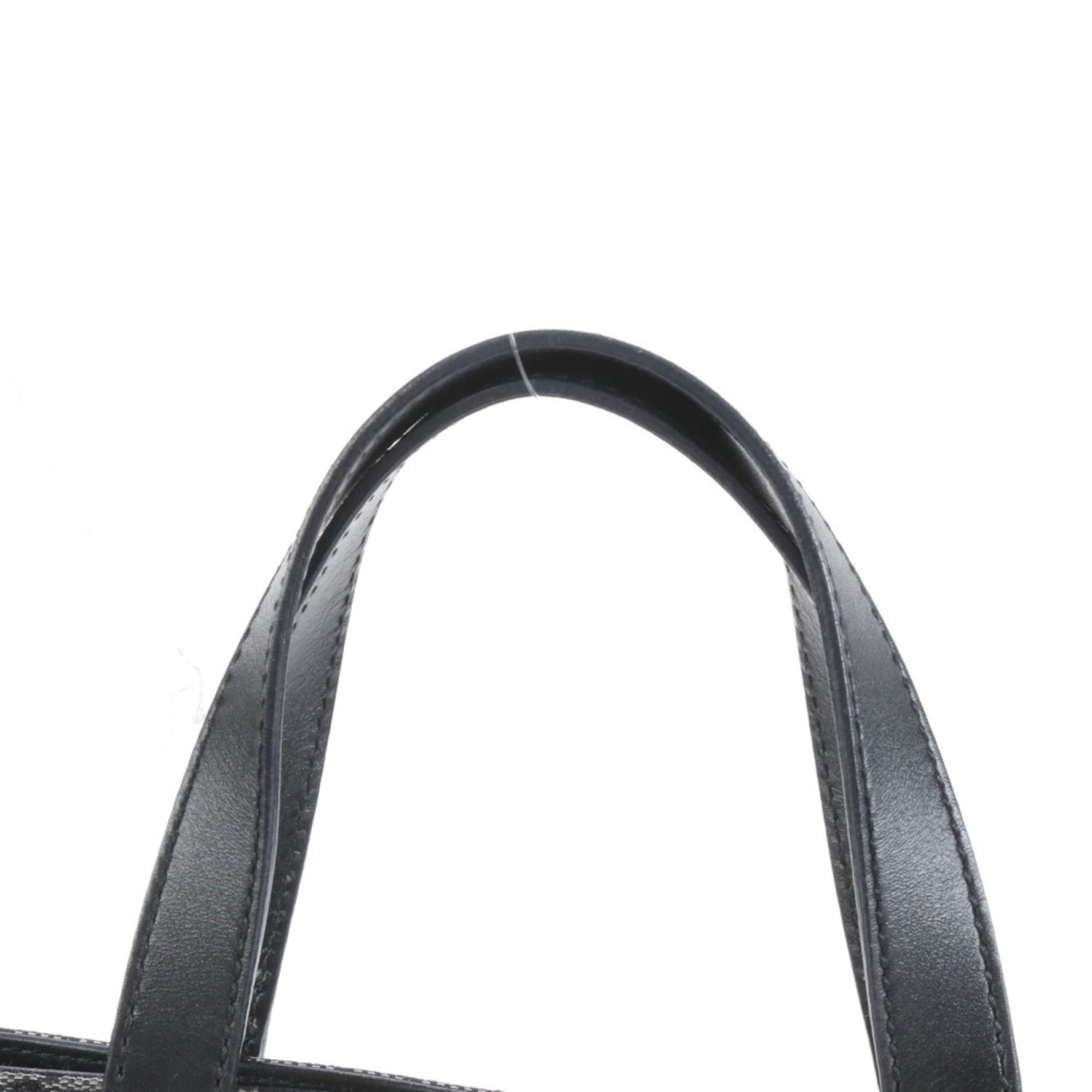 Gucci GG Canvas Leather Tote Bag Shoulder Black