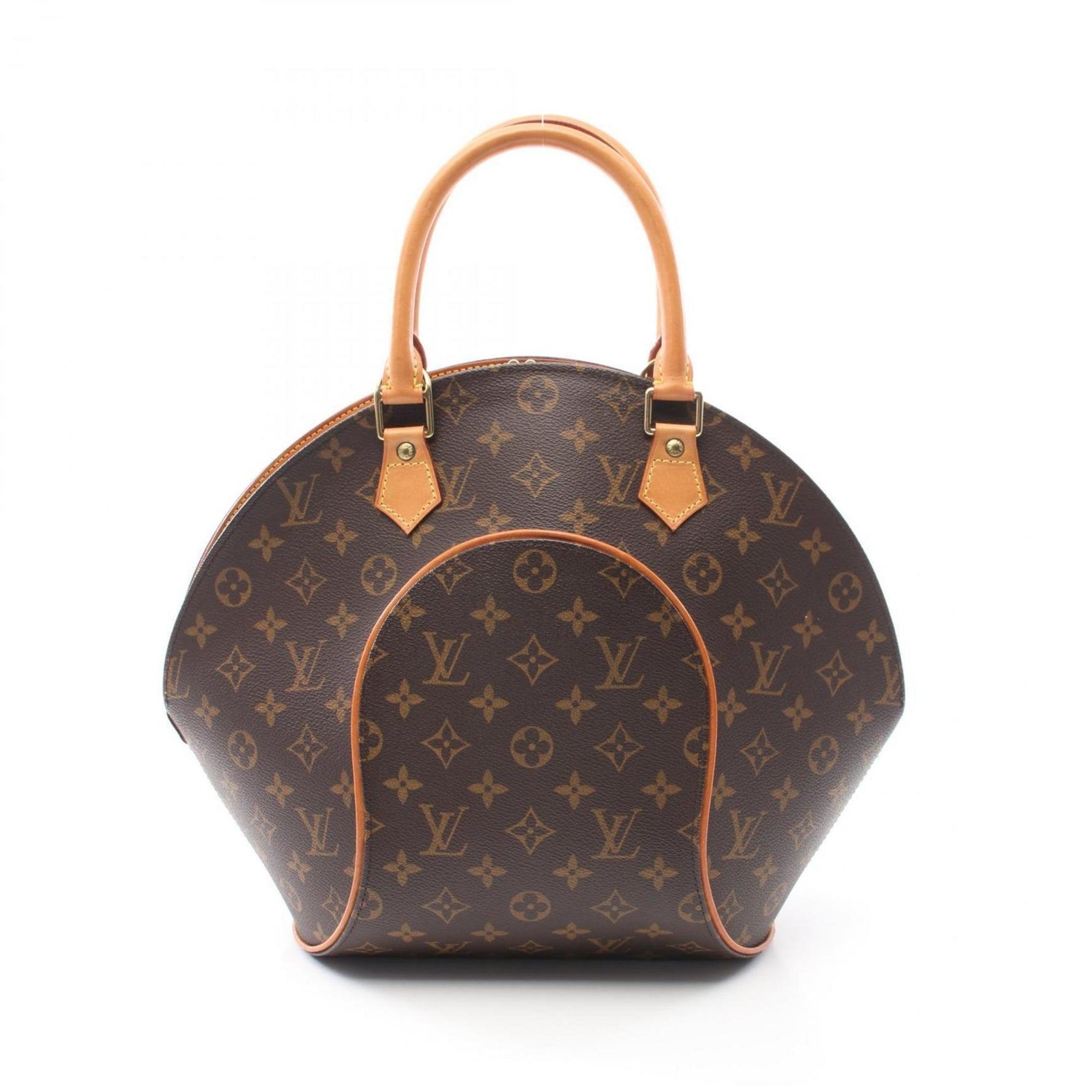 Louis Vuitton Ellipse MM Handbag Coated Canvas Leather Monogram
