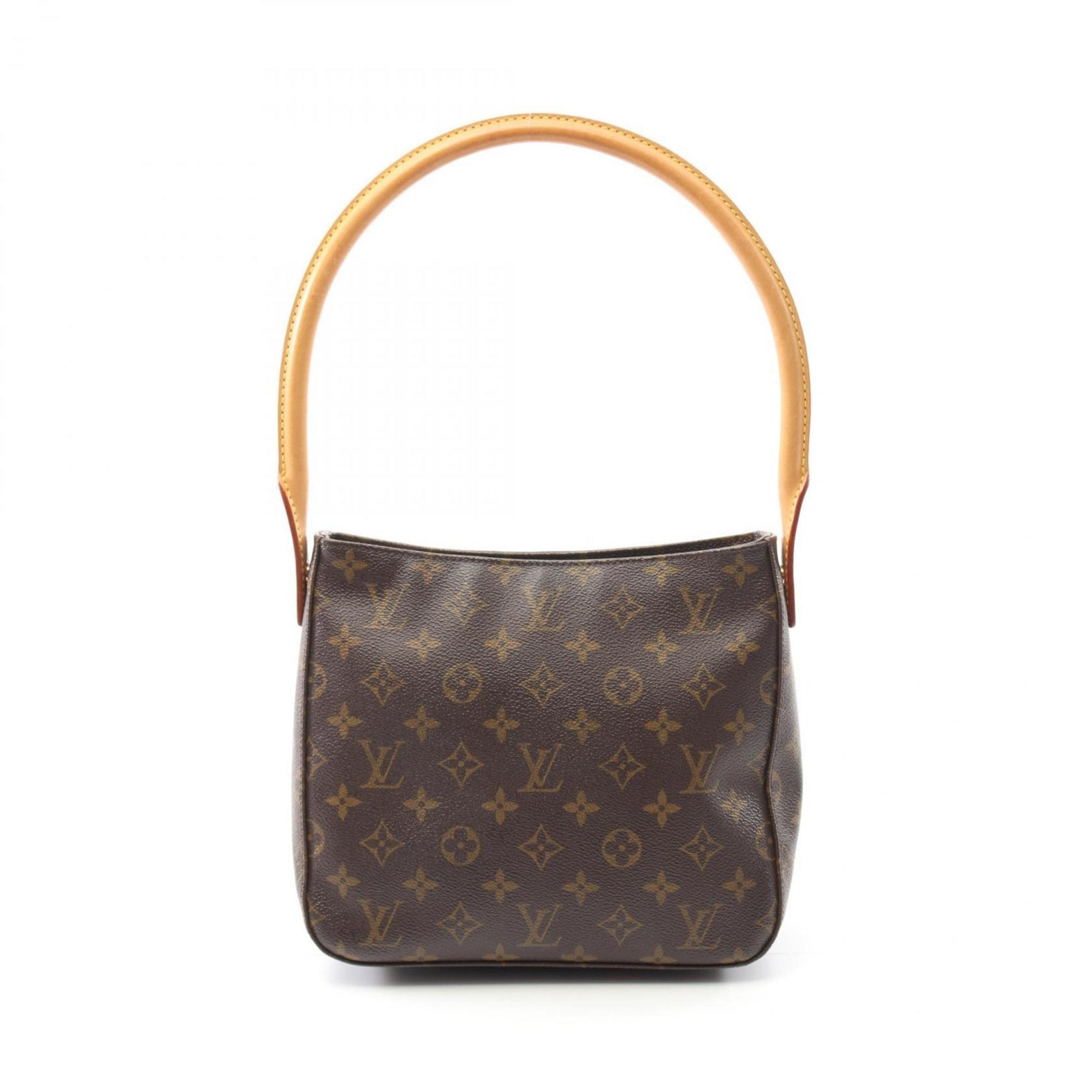 Louis Vuitton Looping MM Monogram Shoulder Bag Coated Canvas Leather