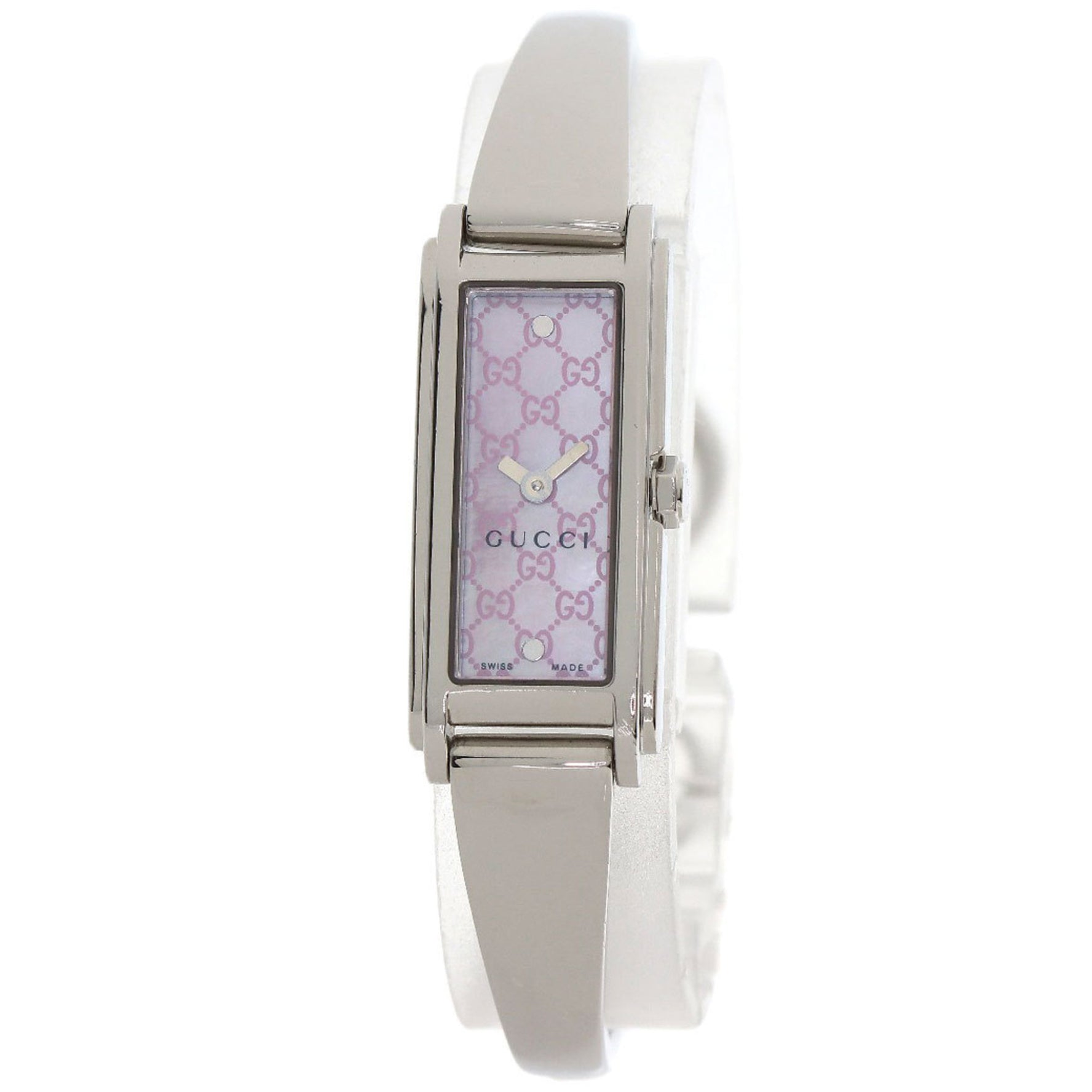 Gucci 109 GG Square Face Watch Stainless Steel SS Ladies GUCCI