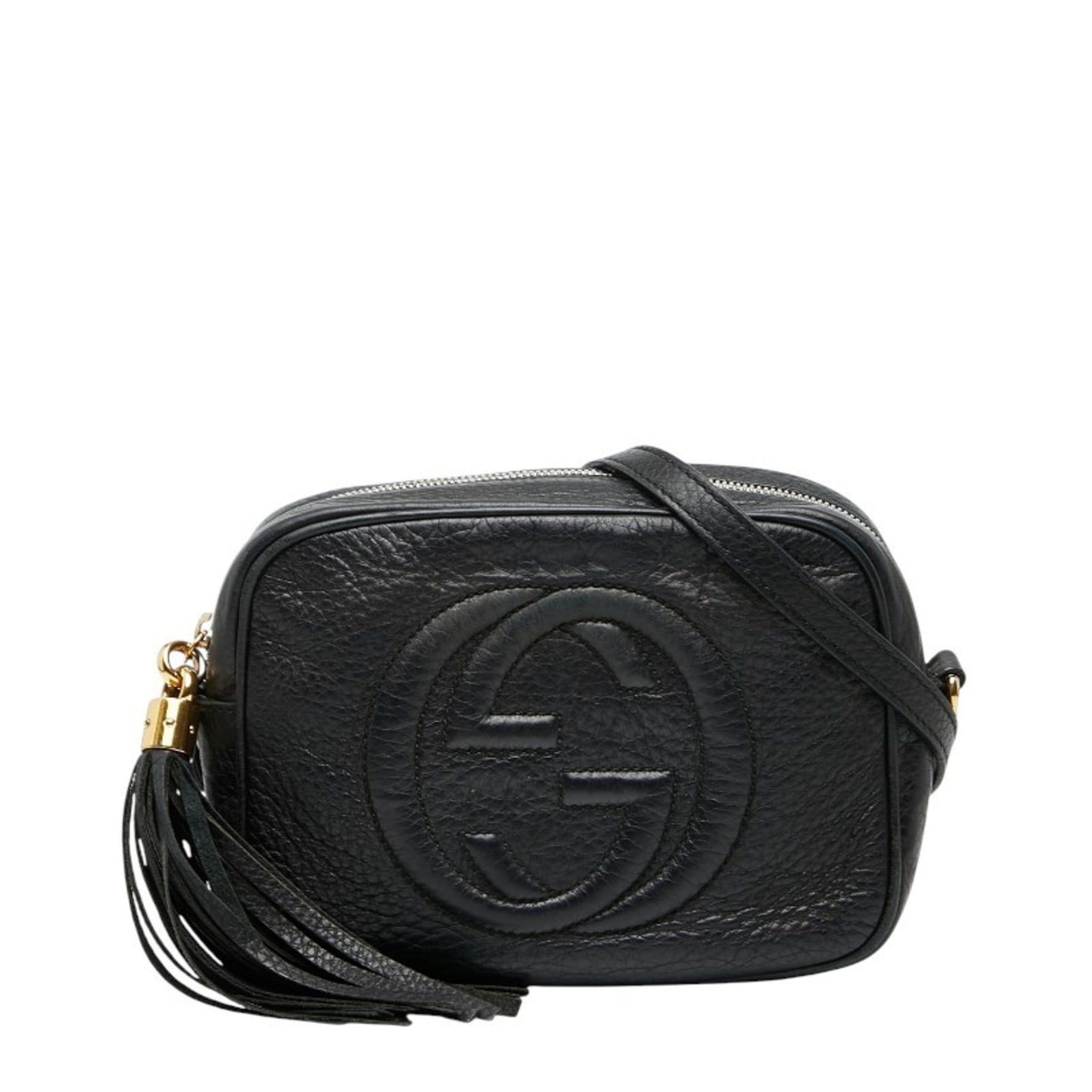 Gucci Interlocking G Soho Disco Bag, Crossbody Shoulder Leather