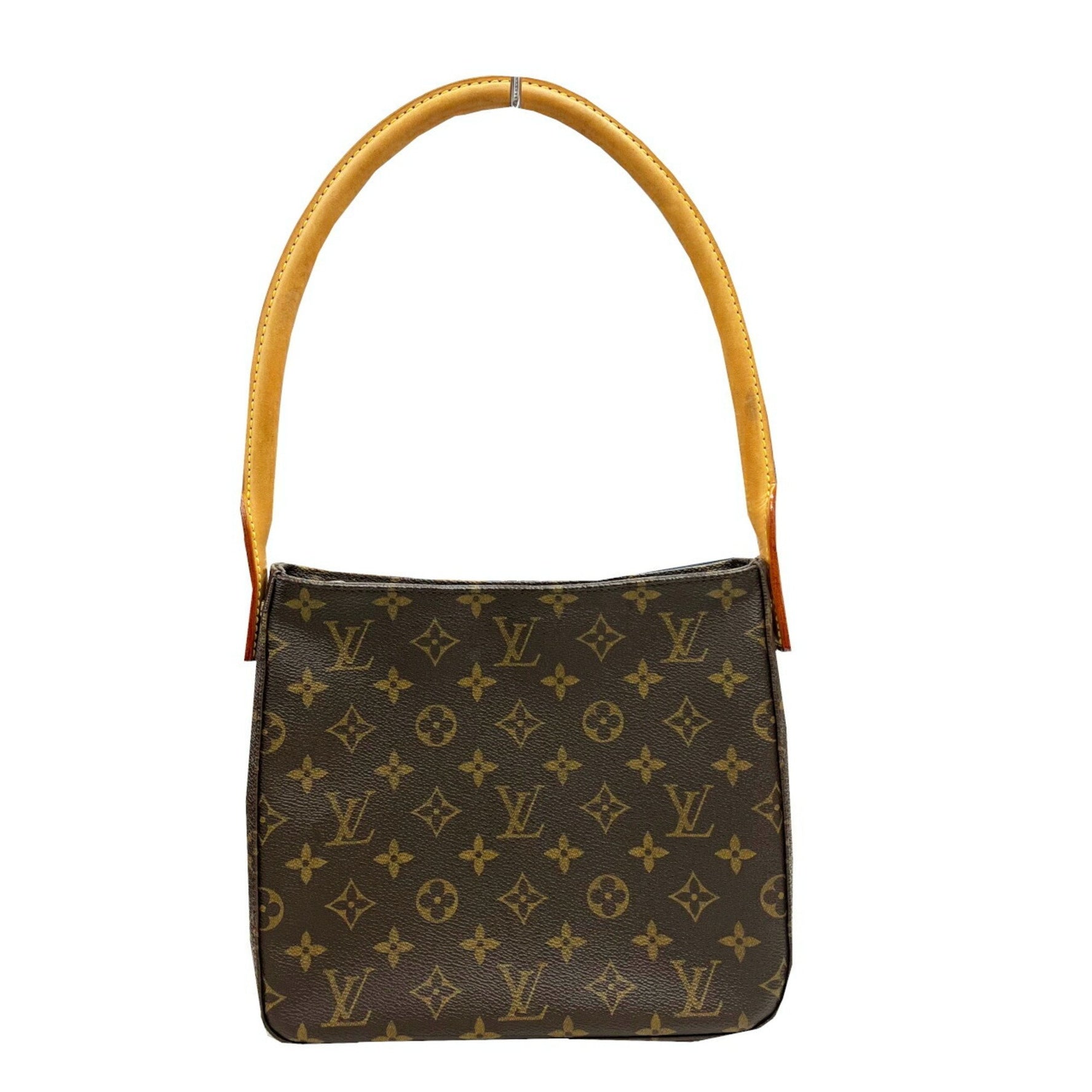LOUIS VUITTON Louis Vuitton Looping MM Monogram Shoulder Bag Brown