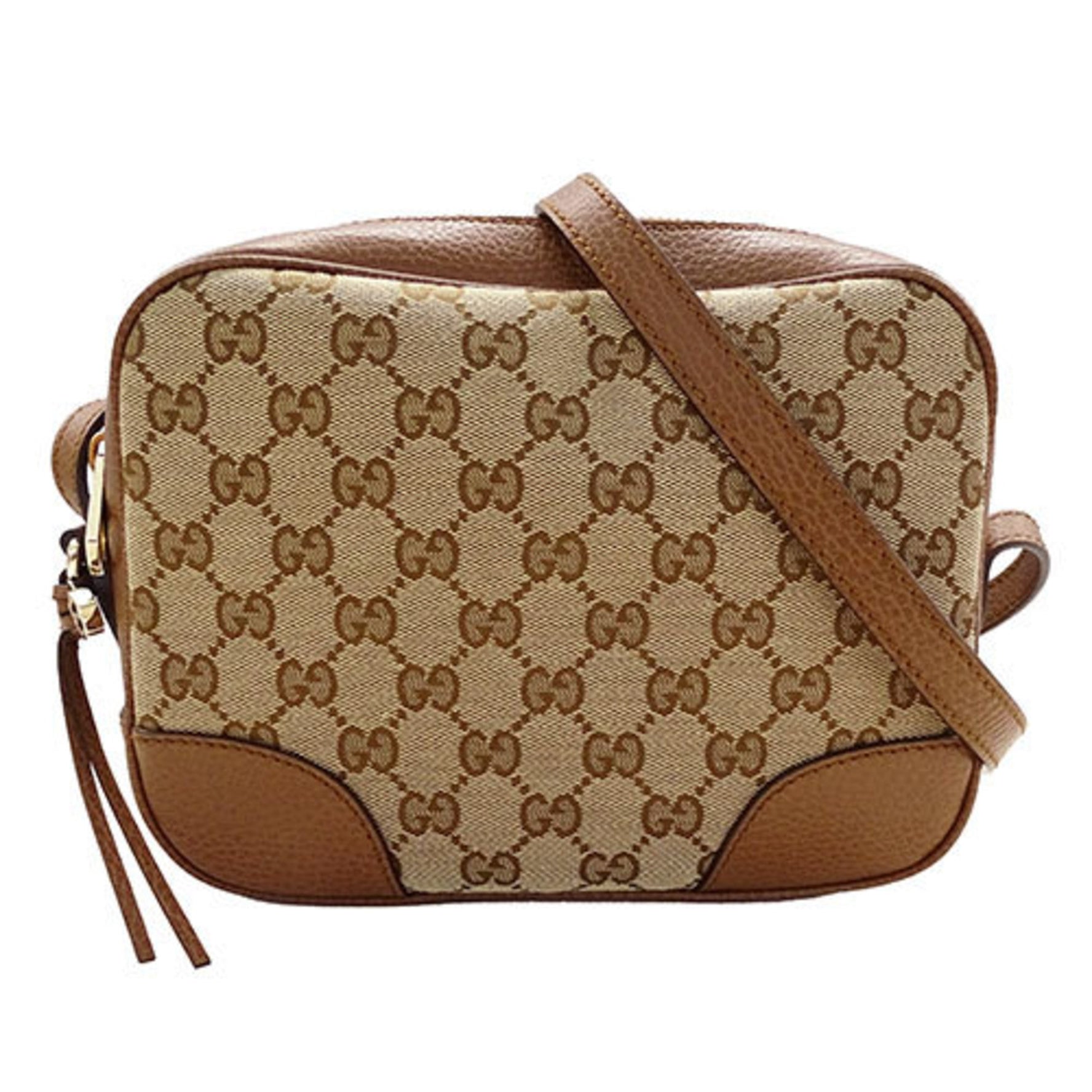 GUCCI Women's Shoulder Bag GG Canvas Brown