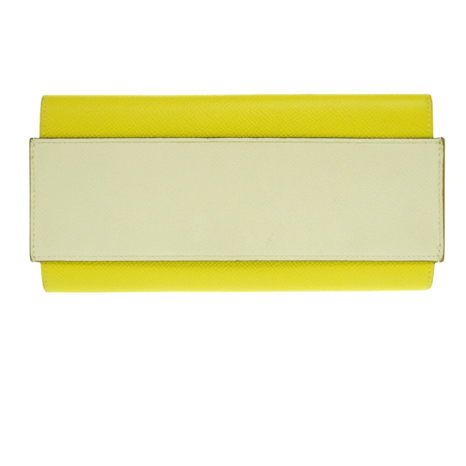 Hermes Passant Long Epson Lime A Stamp (2017 Model) Wallet Coin Case Card 1134HERMES