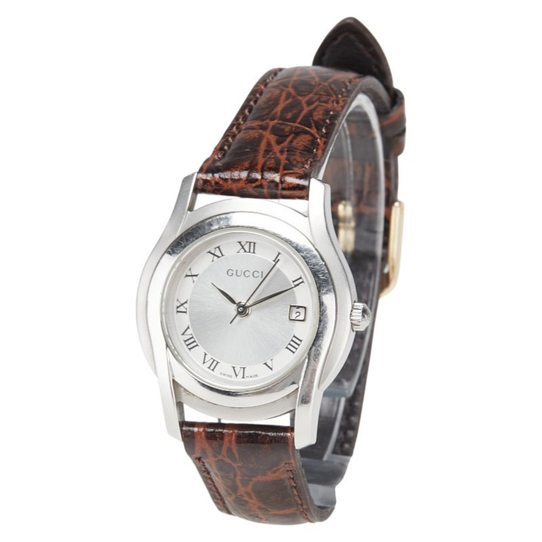 Gucci G-Class Strap (Aftermarket) Quartz Watch with Dial, Stainless Steel and Leather