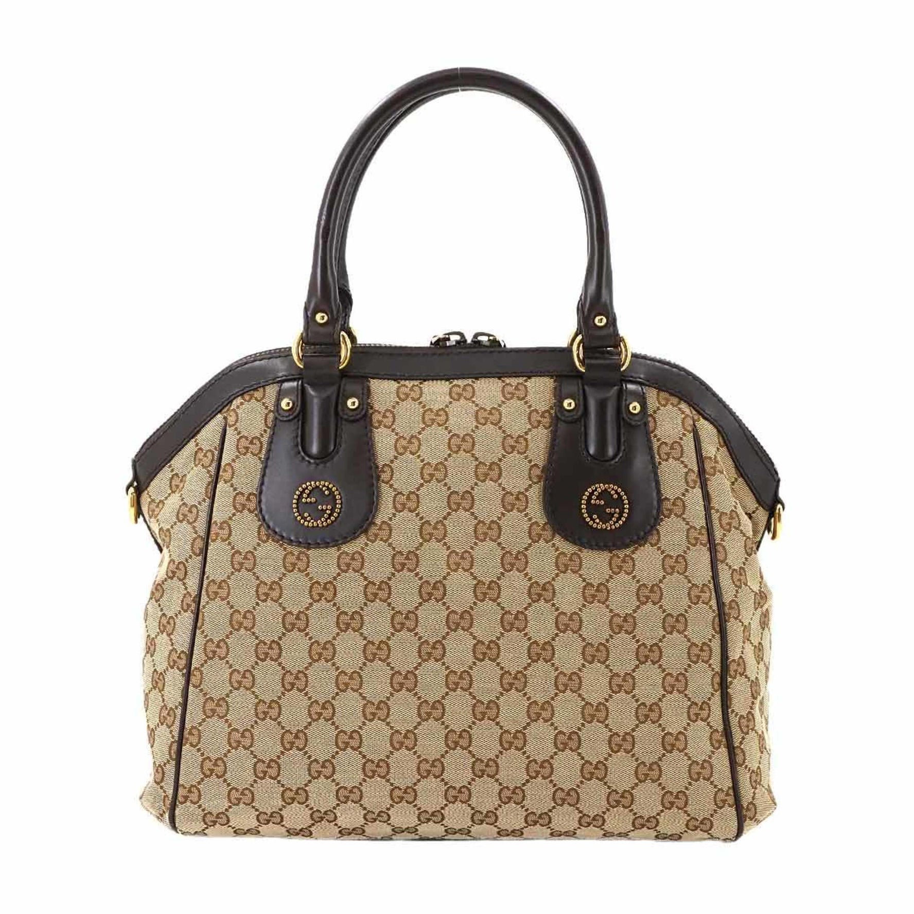 Gucci Scarlett tote/shoulder bag in GG canvas and leather, beige brown