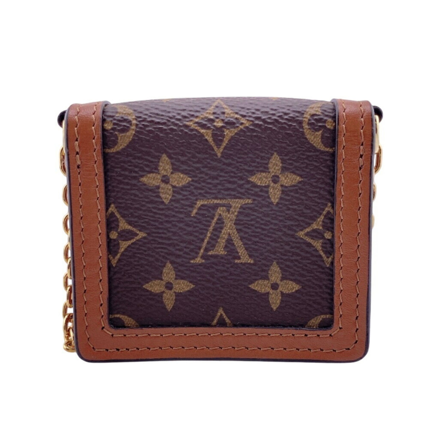 LOUIS VUITTON M80250 Micro Dauphine Monogram Pouch Brown Women's