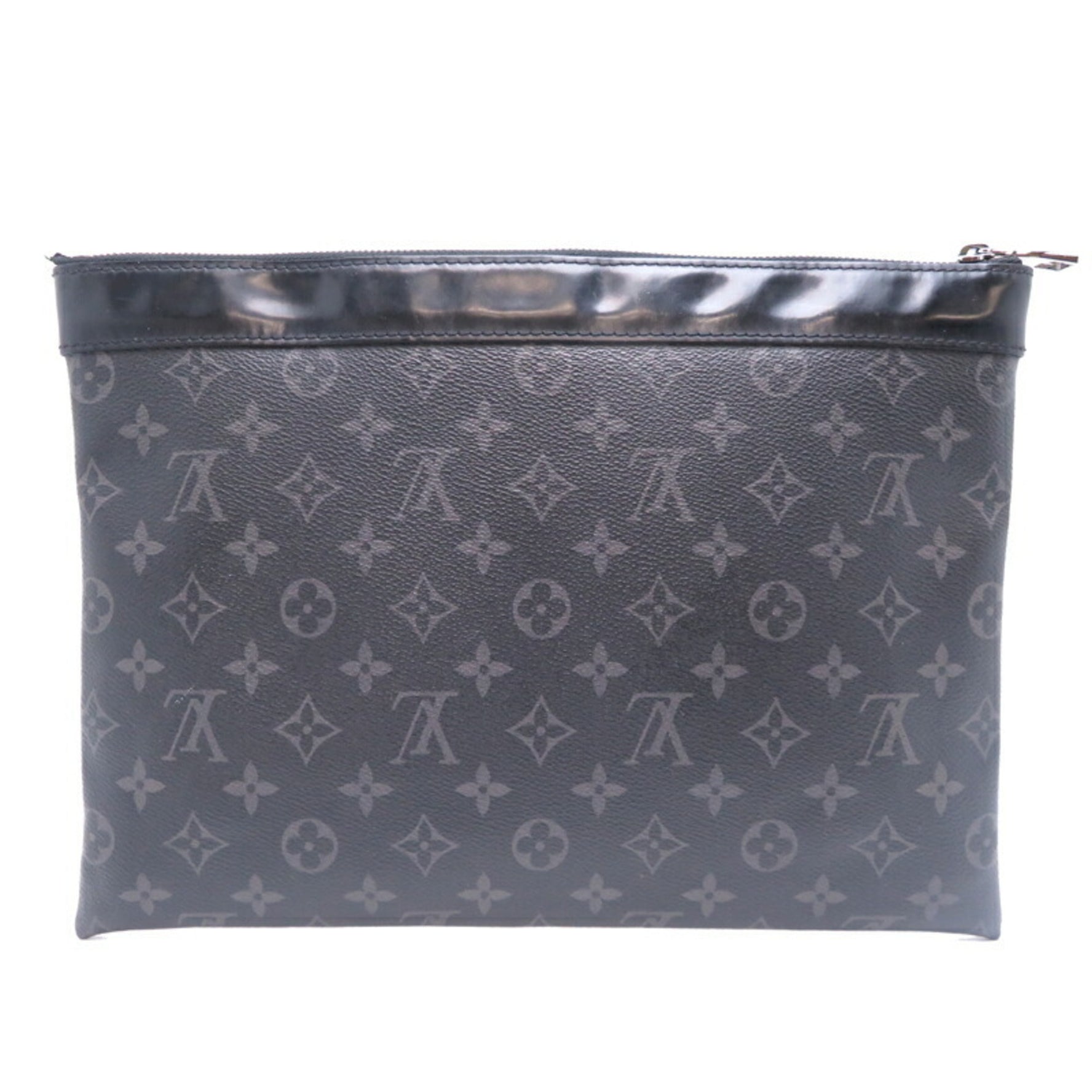 Louis Vuitton Pochette Discovery Clutch Bag Monogram Eclipse Black