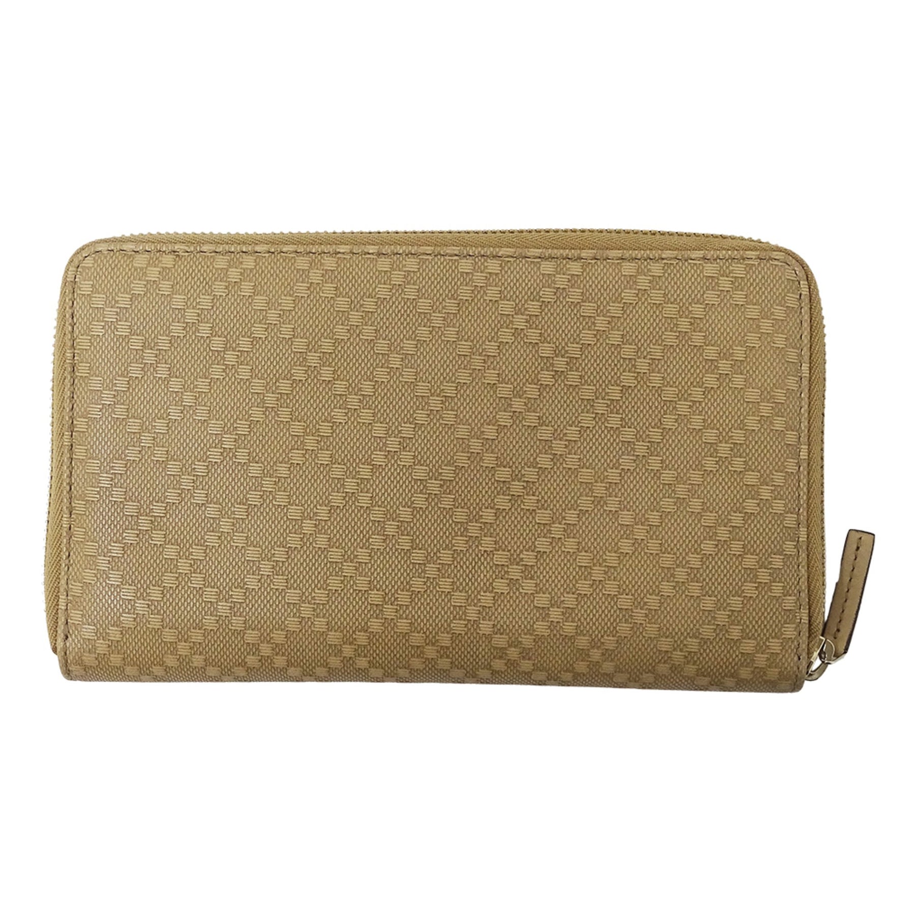 Gucci Diamante Leather Long Wallet, Round Zipper