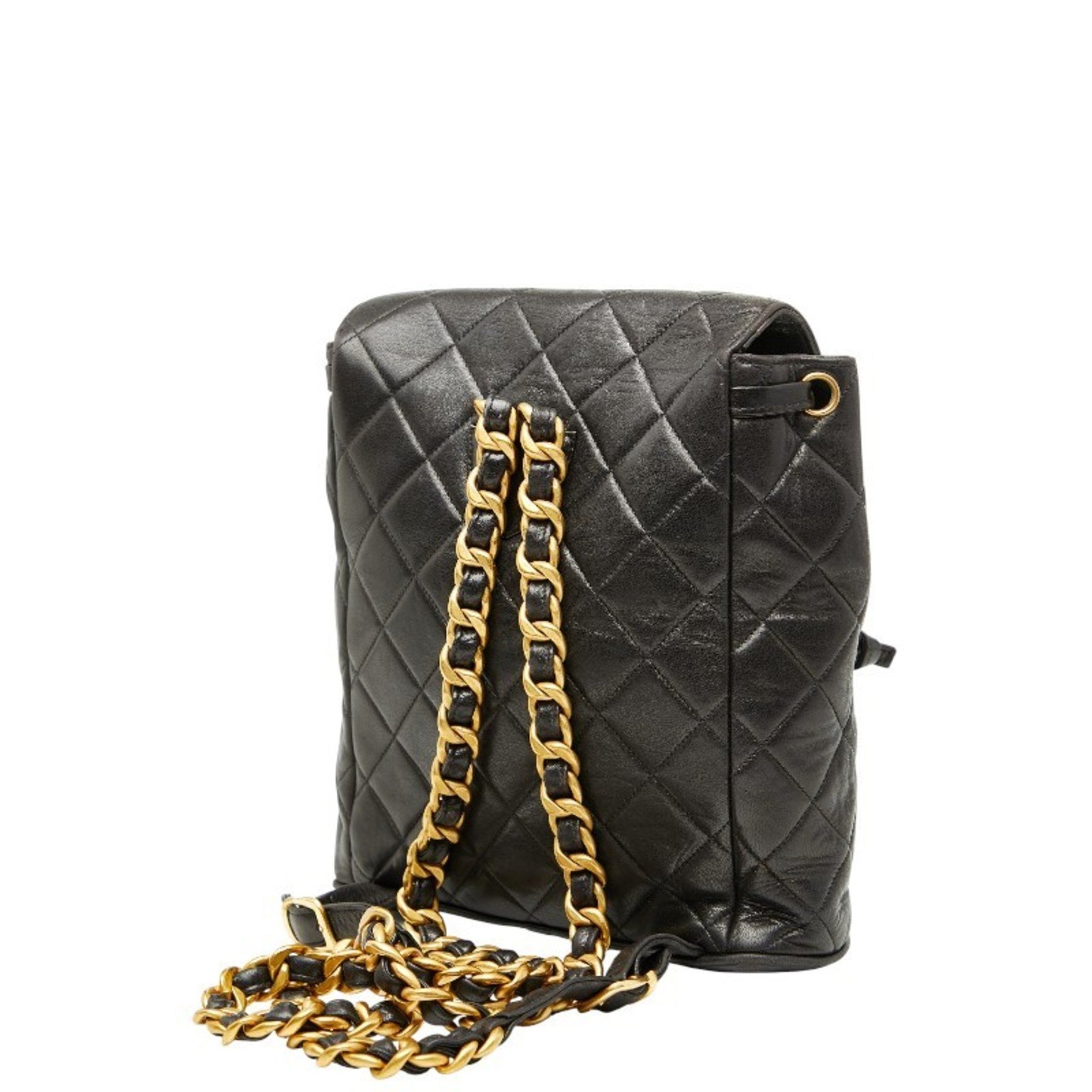 CHANEL Matelasse Coco Mark Chain Backpack in Lambskin