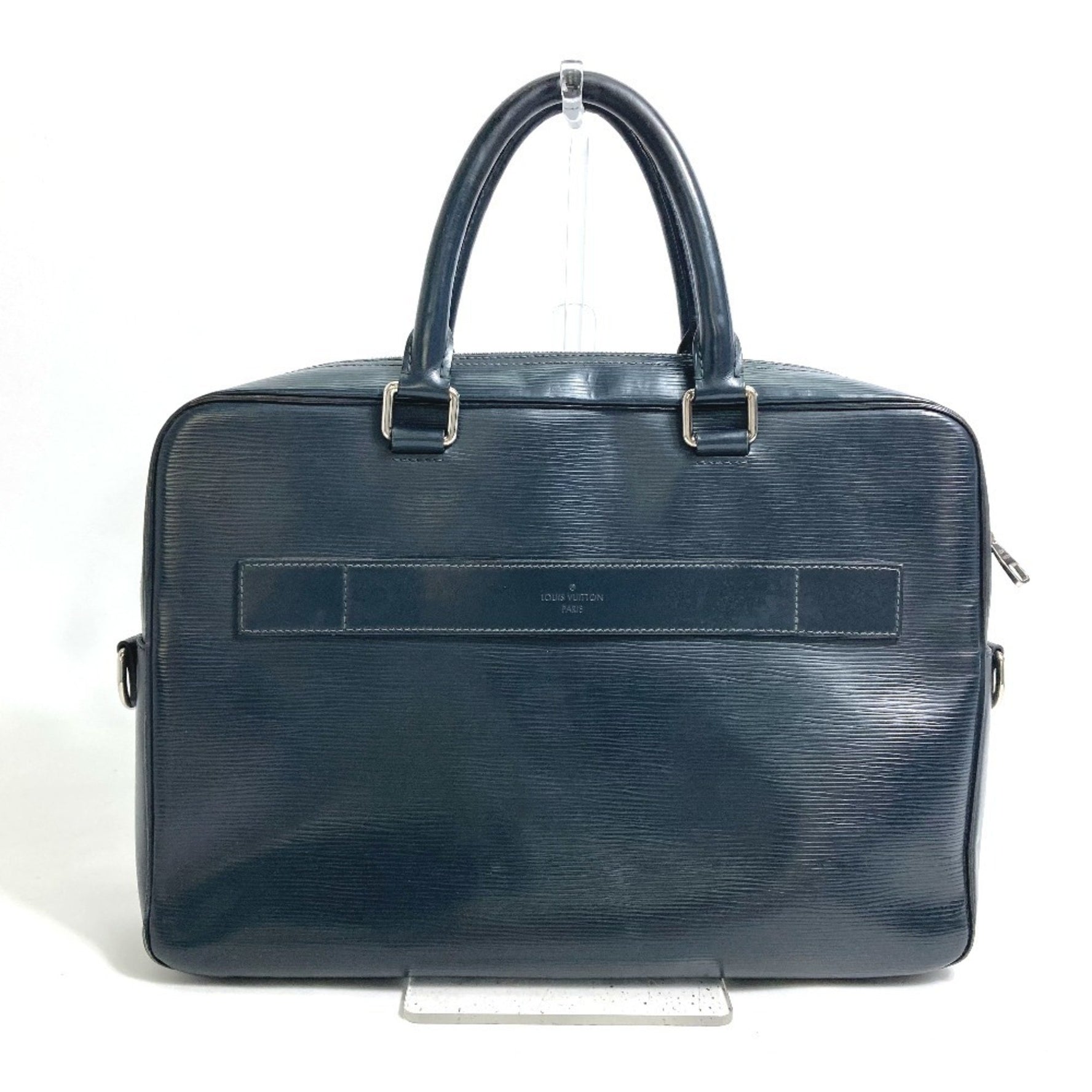 LOUIS VUITTON M54092 Epi Leather Porte Document Business Handbag, Tote Bag, Men's, Bleu Nuit, Navy