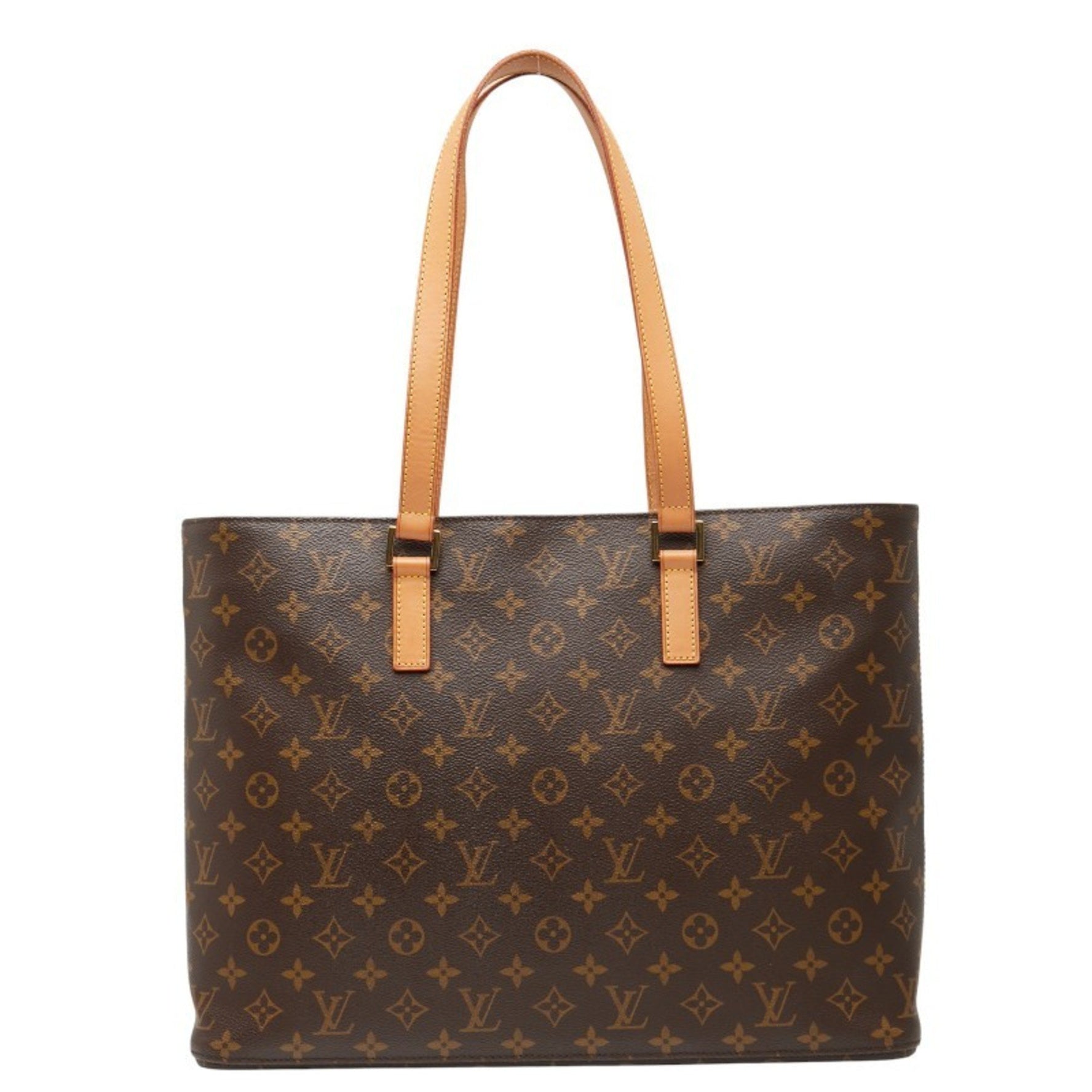 Louis Vuitton Monogram Luco Tote Bag Shoulder Brown Leather LOUIS VUITTON