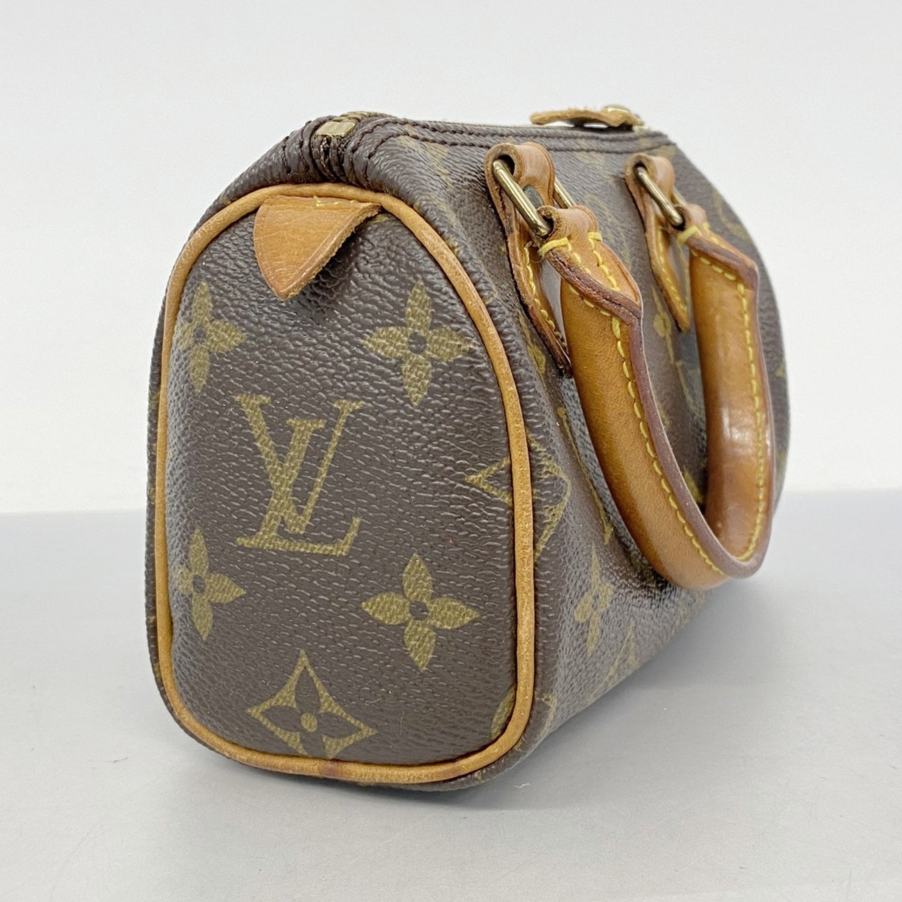 Louis Vuitton Monogram Mini Speedy Handbag M41534 Brown Women's