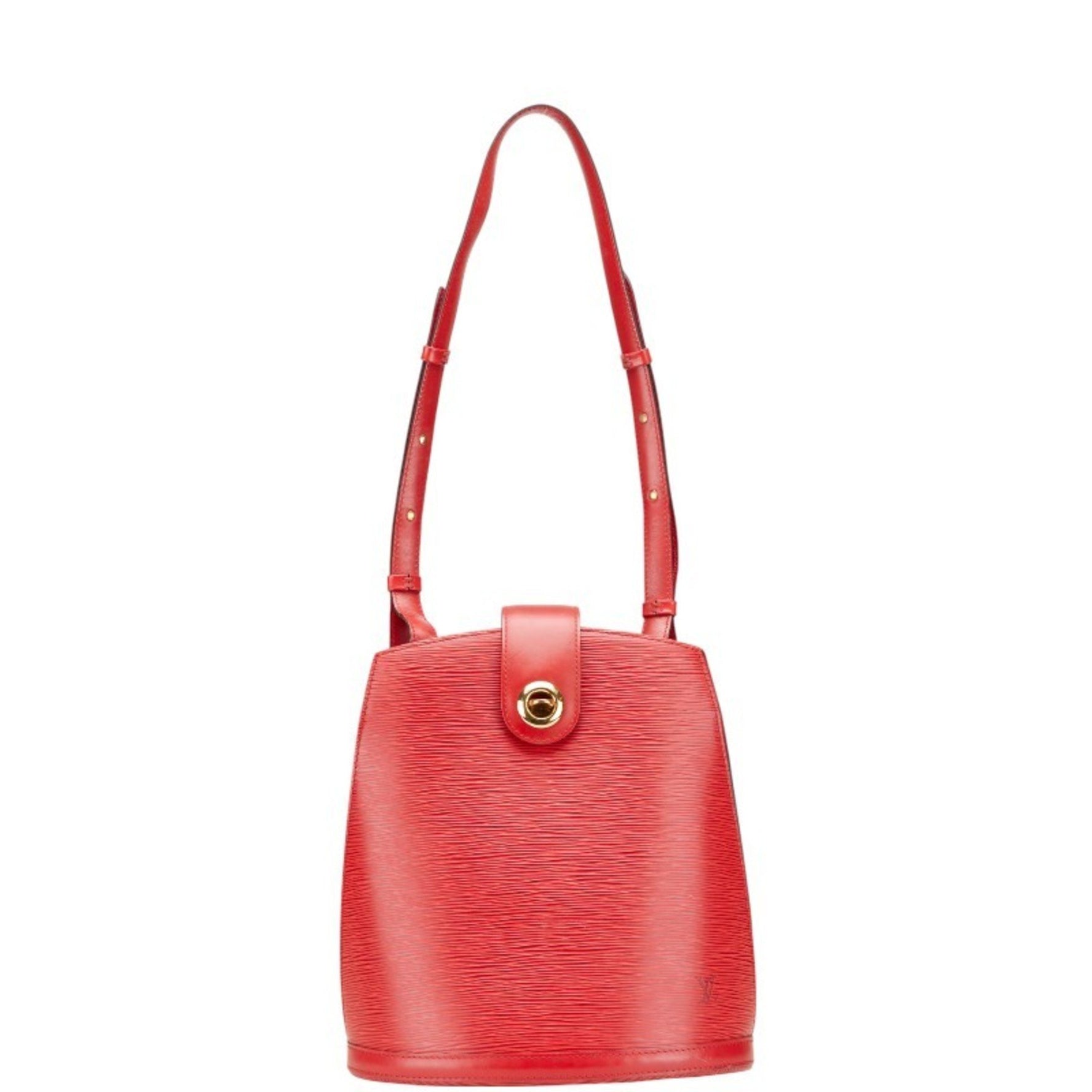 Louis Vuitton Epi Cluny Shoulder Bag Castilian Red Leather LOUIS VUITTON