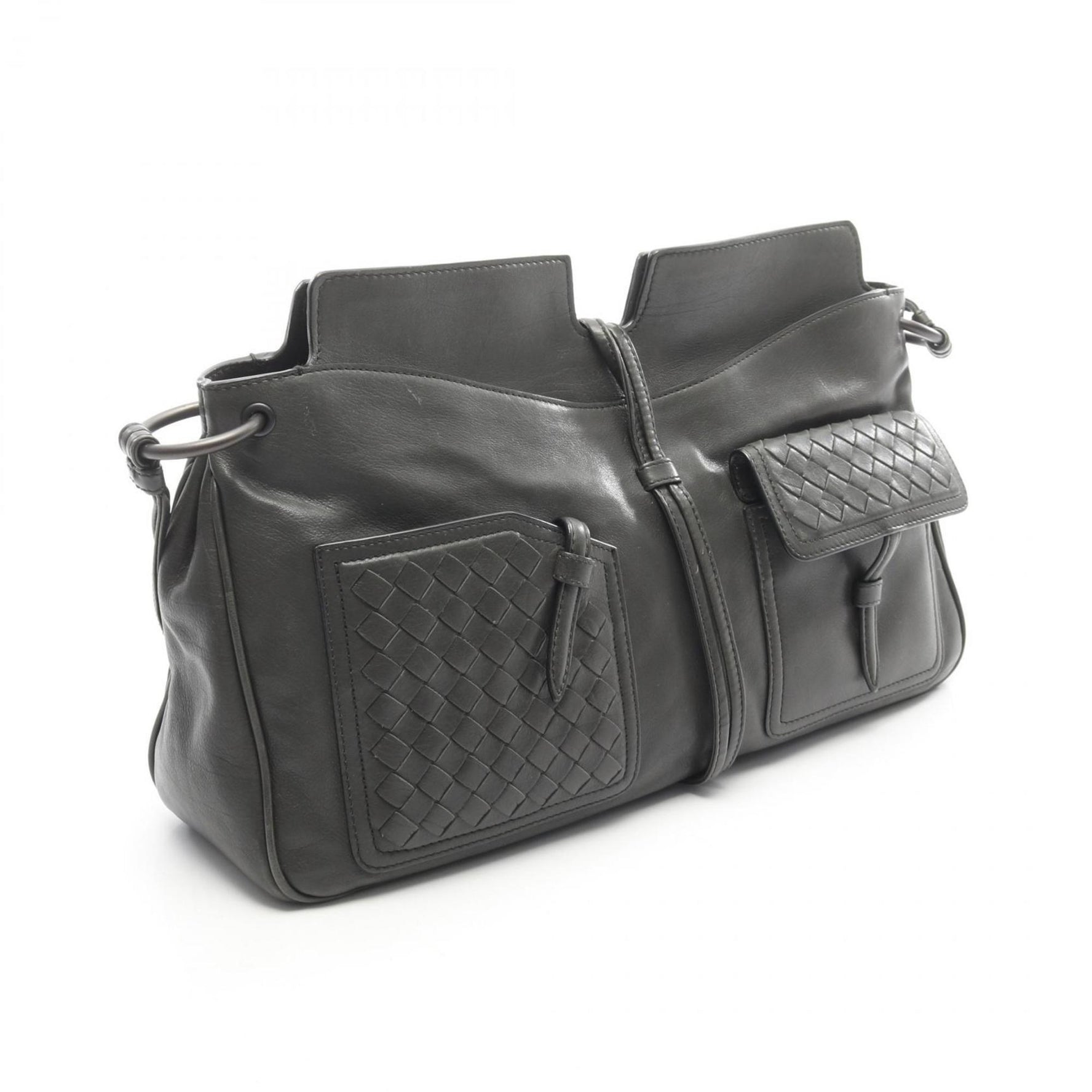 Bottega Veneta Intrecciato Shoulder Bag, Leather