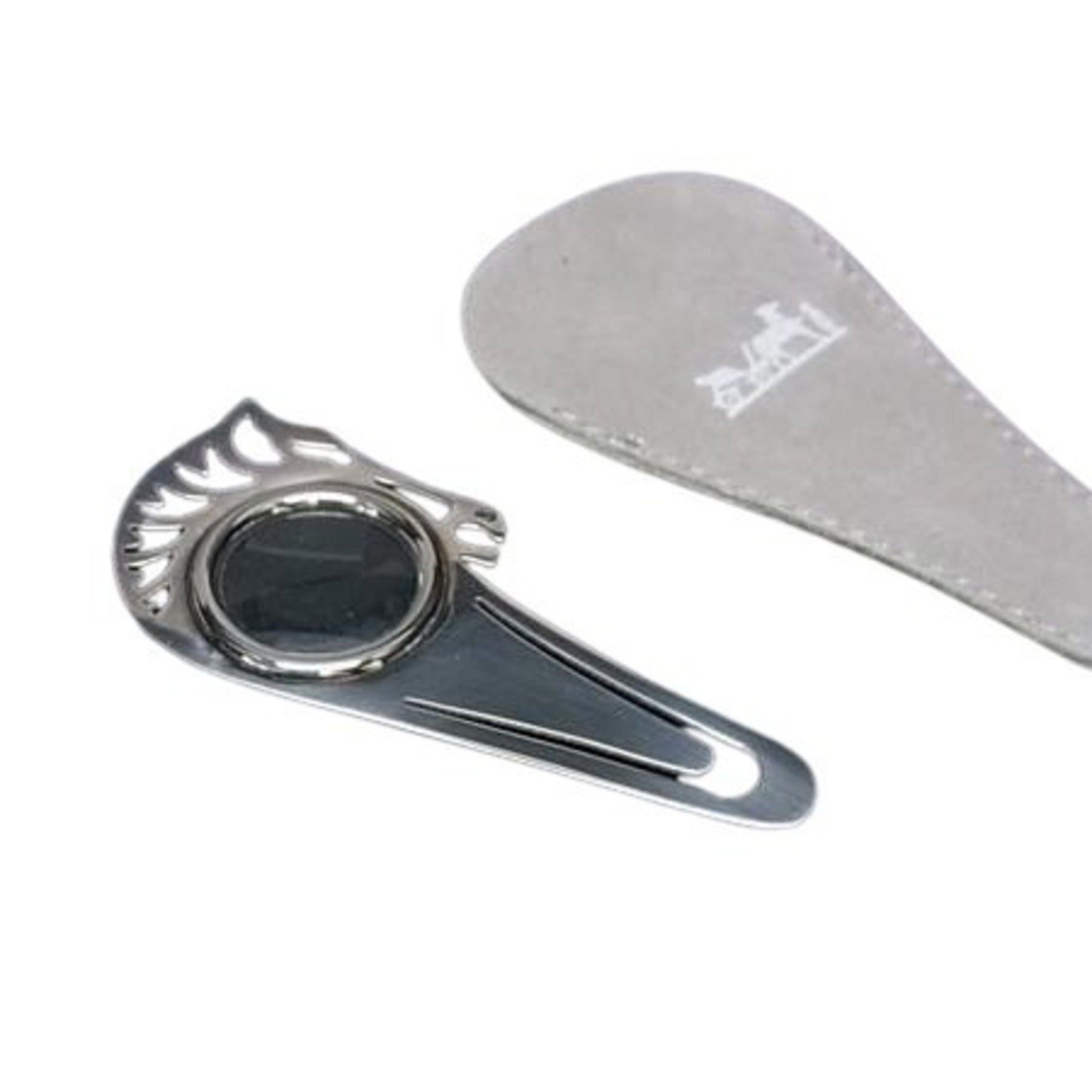 HERMES Cheval Magnifying Glass Bookmark - Silver Metal Horse for Men and Women