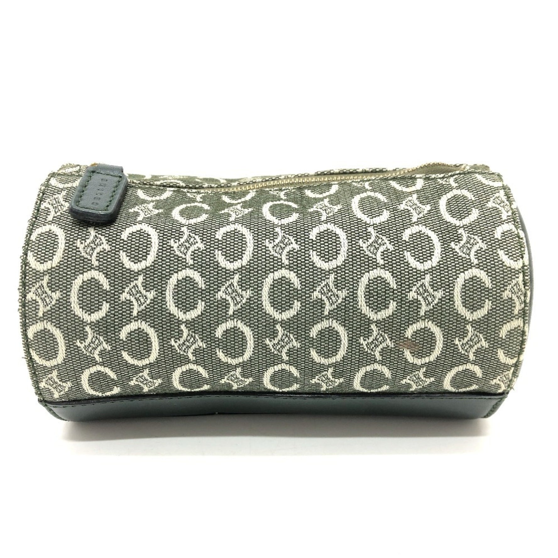 CELINE C Macadam Vanity Bag, Canvas, Unisex