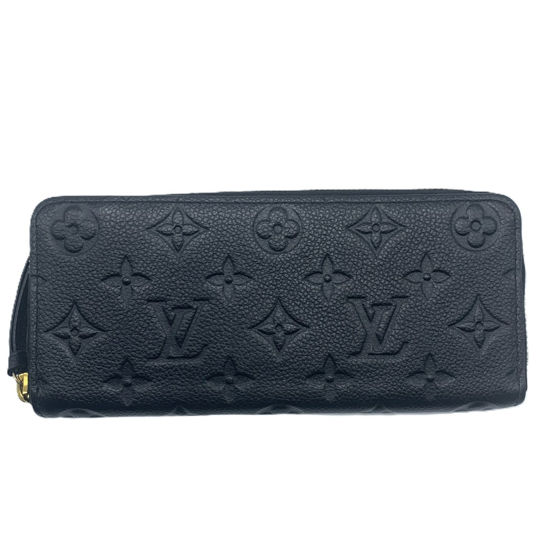 Louis Vuitton Long Wallet Portefeuille Clemence Monogram Empreinte Round