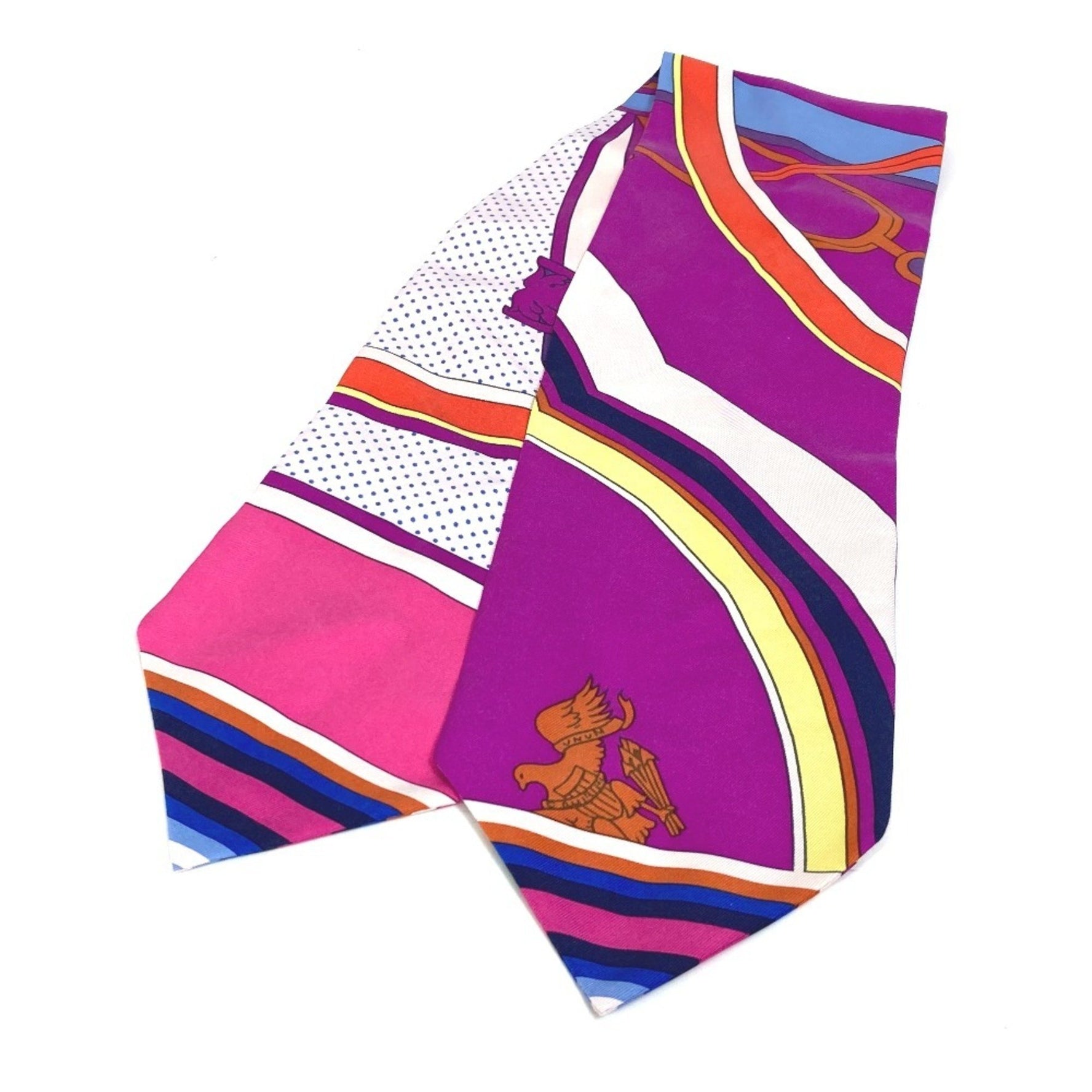 HERMES Twill Up Bandeau Scarf, Silk