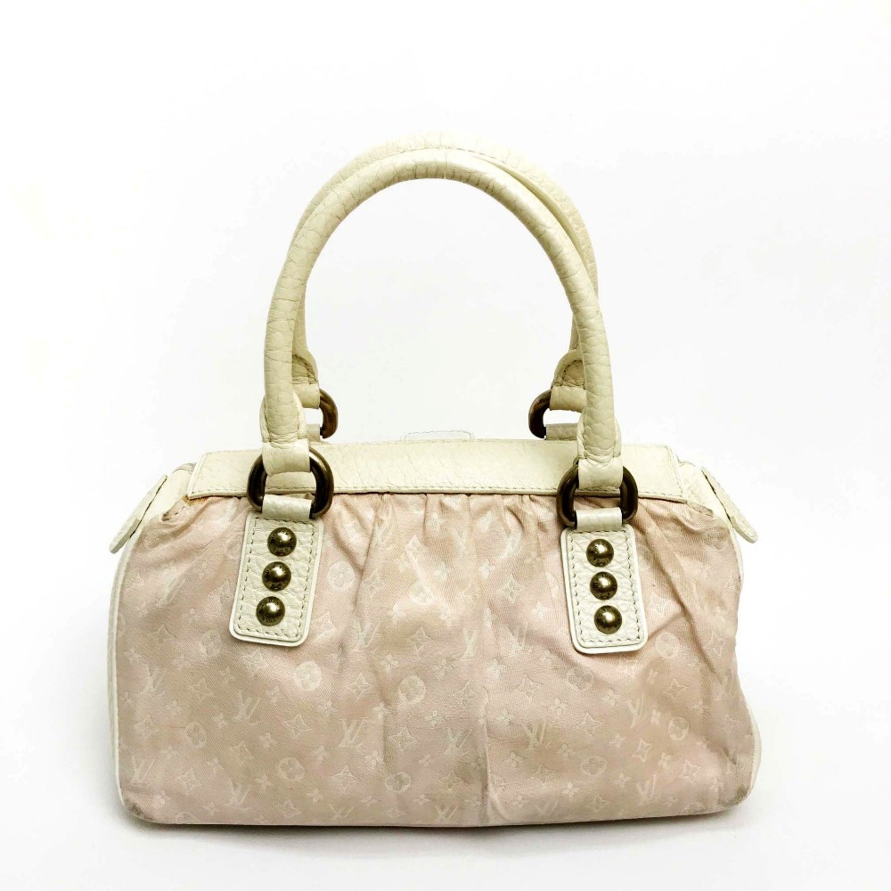 Louis Vuitton Monogram Mini-Lin Bag Hand Bag Rose