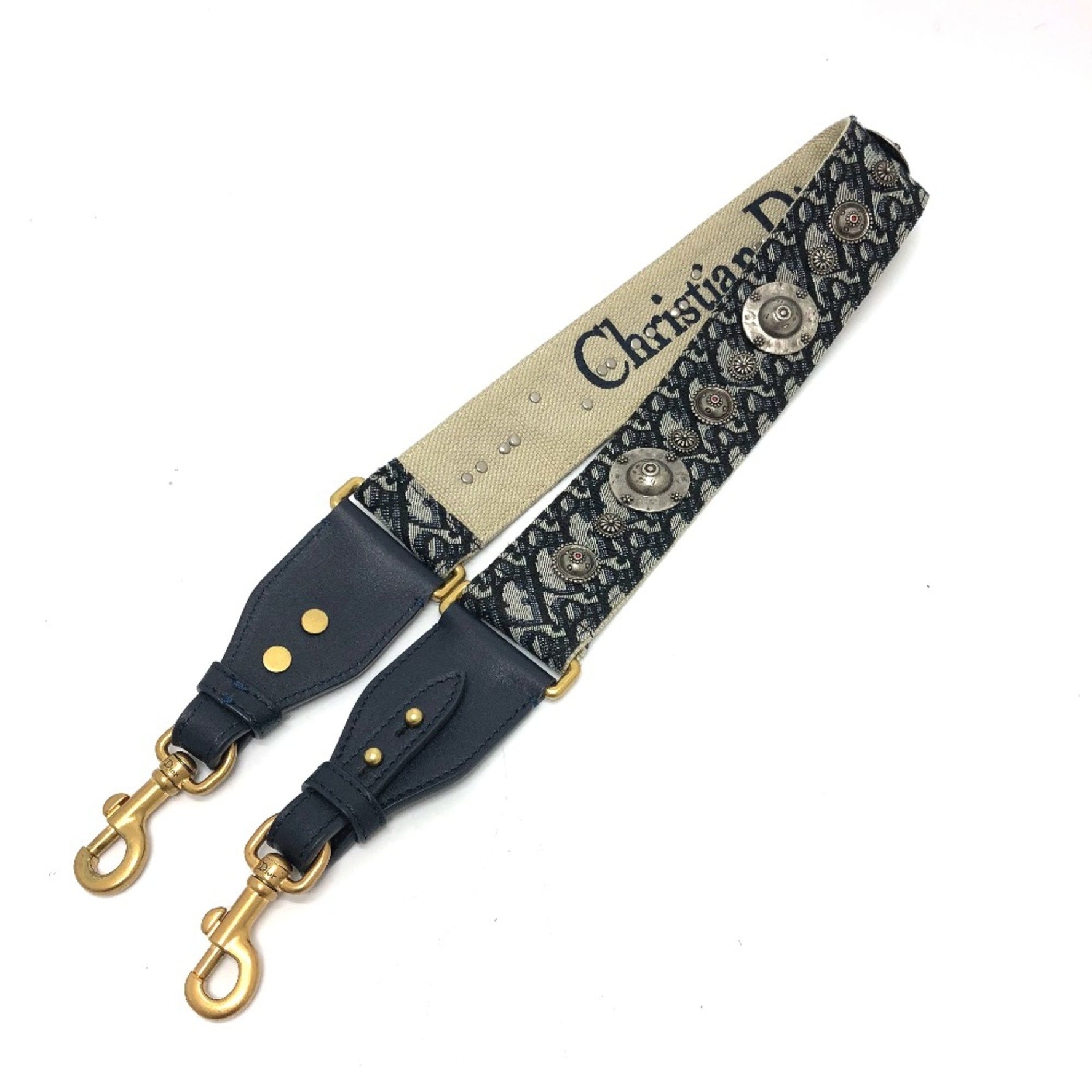 Christian Dior Oblique Strap only Shoulder strap GoldHardware