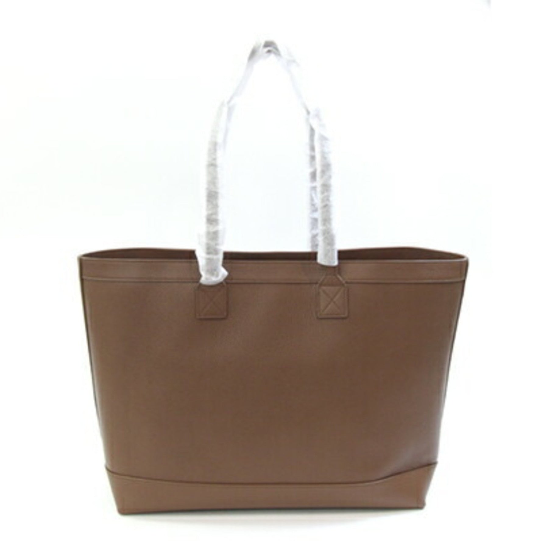 Burberry Tote Bag Leather Shoulder Check Large