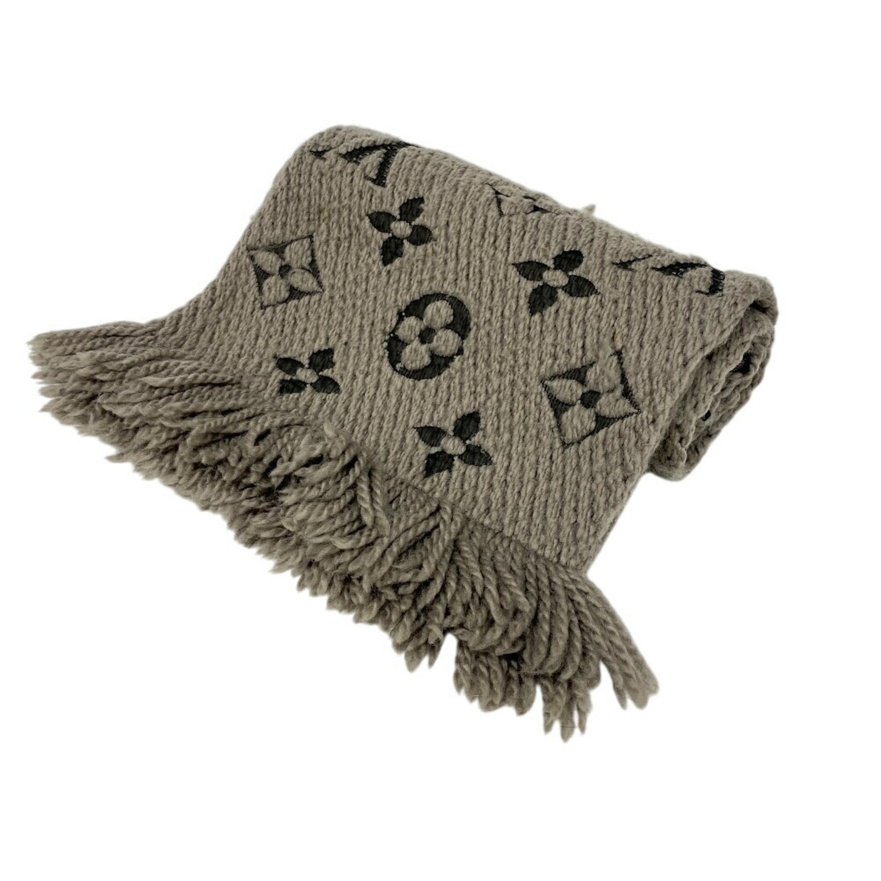 Louis Vuitton Mania Echarpe Scarf Fluffy Thick Unisex