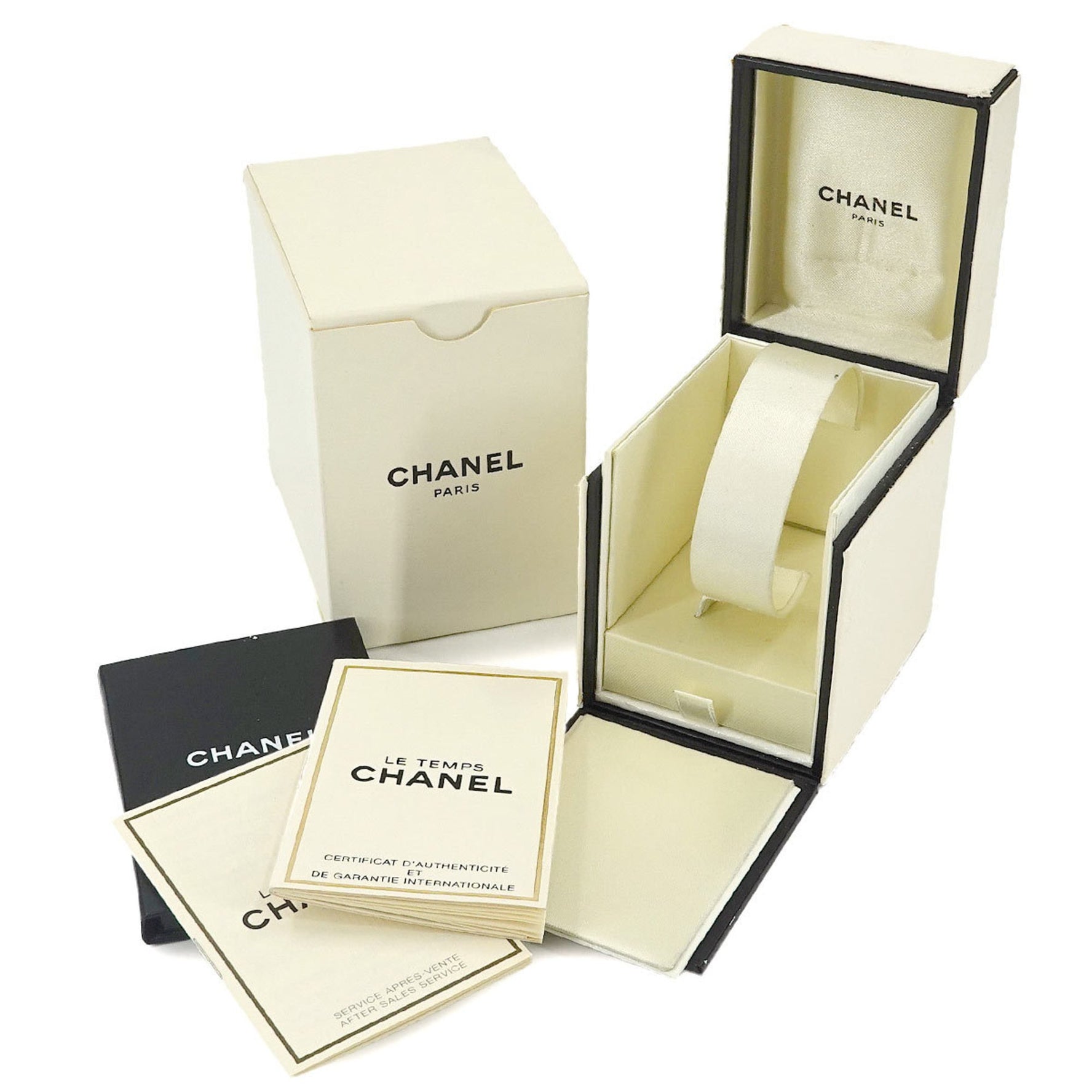 CHANEL Matelasse Ladies' Watch Black Quartz