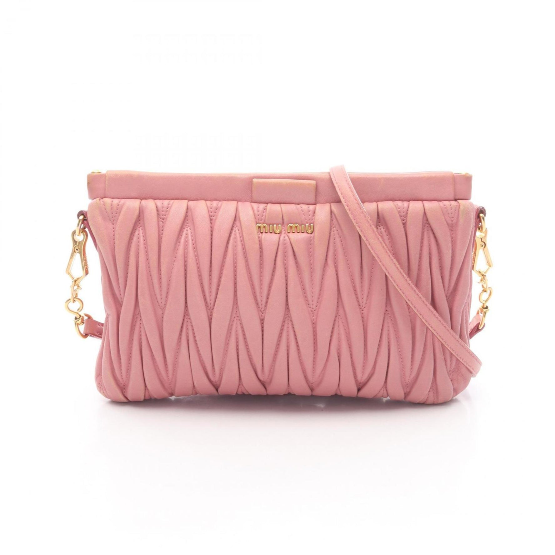 Miu Miu Miu Matelasse Shoulder Bag, Leather