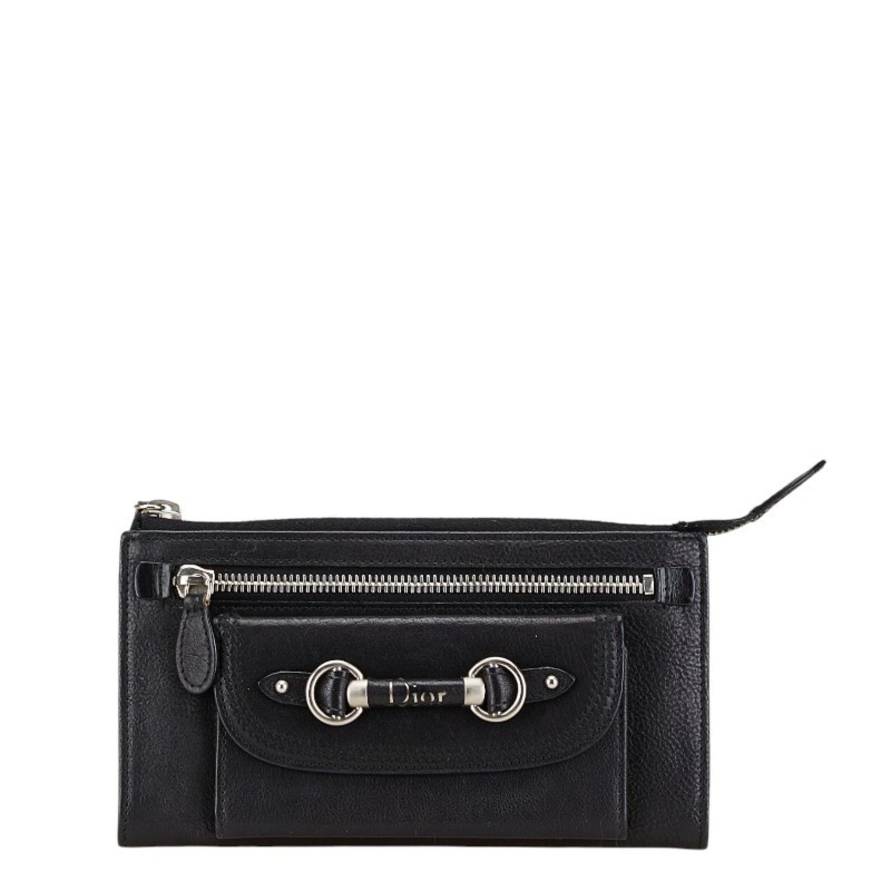 Christian Dior Dior Long Wallet Leather