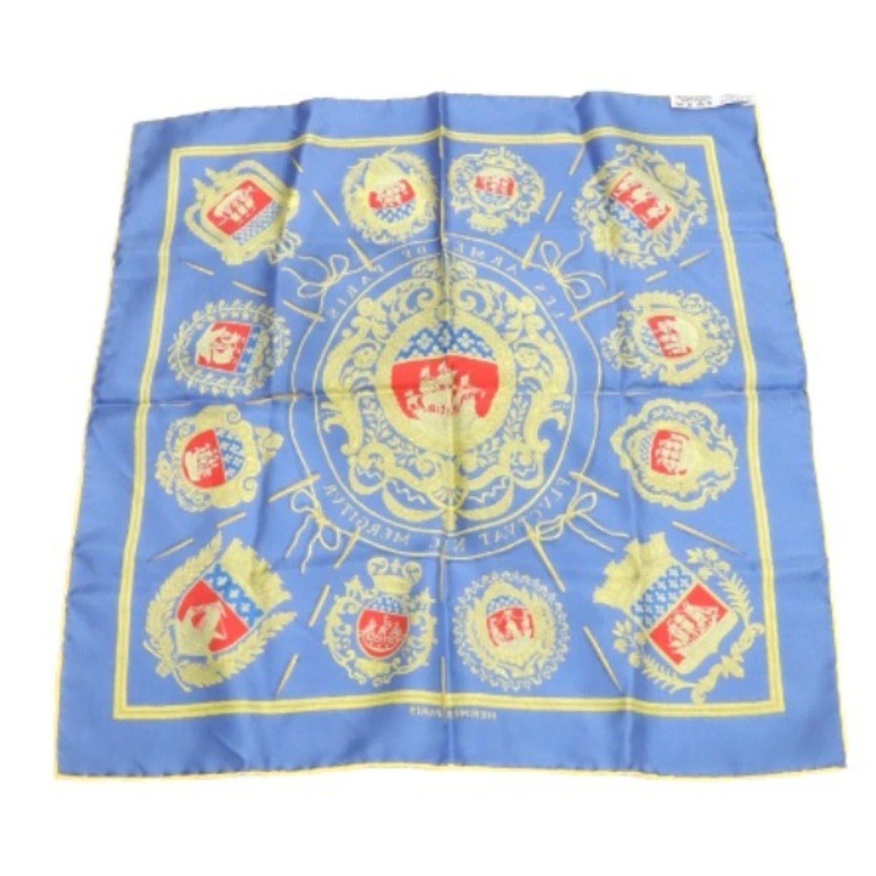 HERMES Handkerchief Carre 45 100% Silk