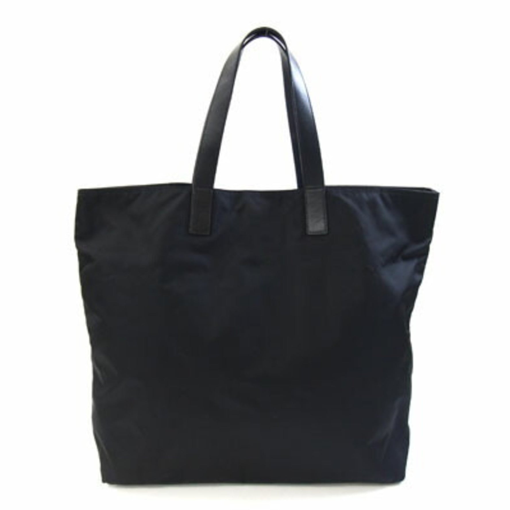 Prada Tote Bag Nylon and Leather Shoulder Large Women