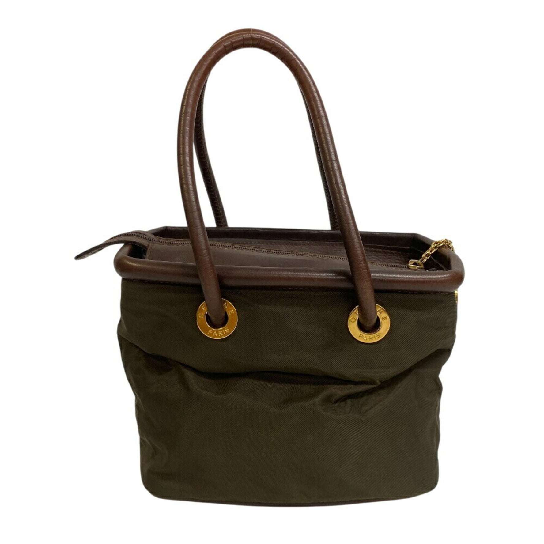 CELINE Circle Handbag, Women's, Khaki Green, Unisex