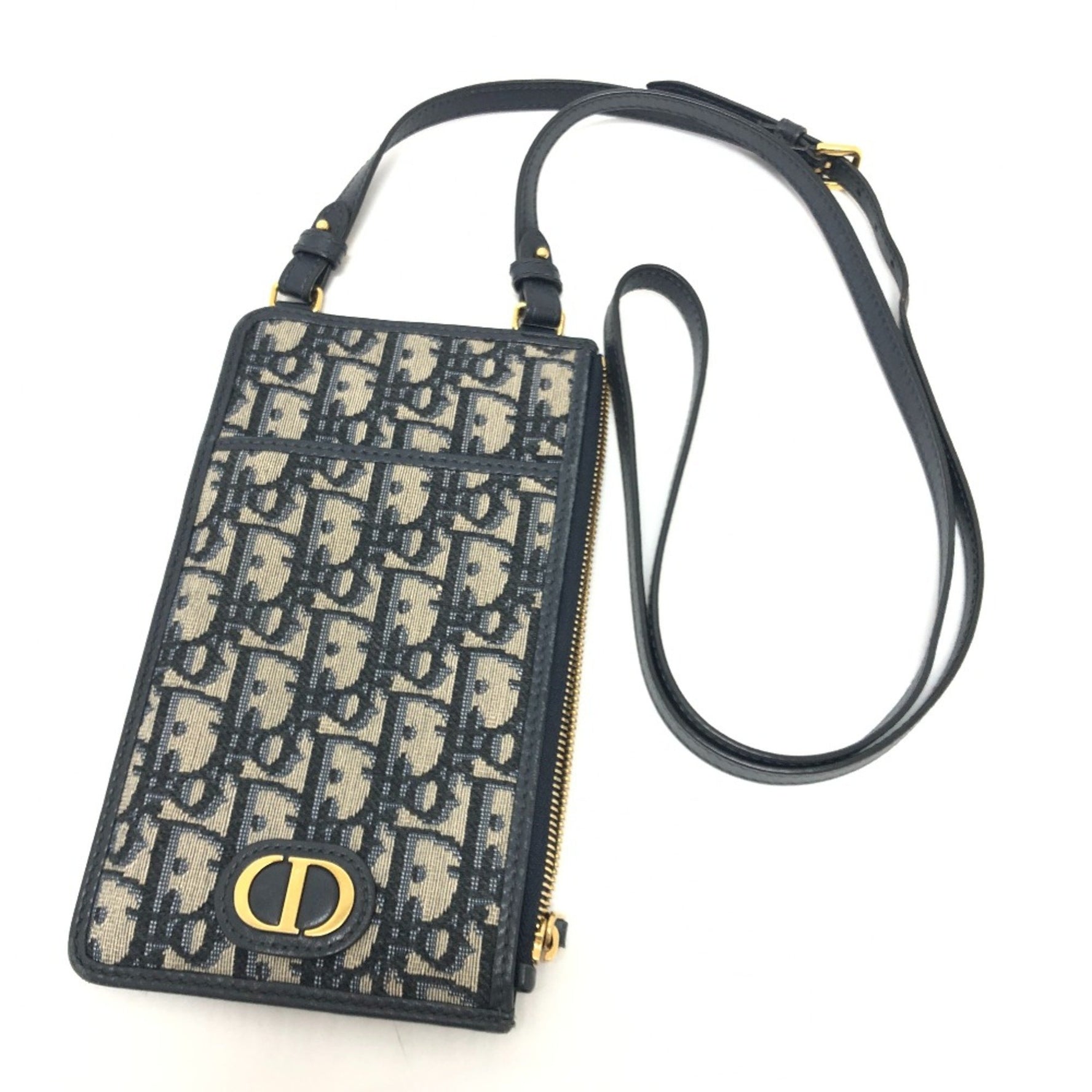 Christian Dior Phone Case Wallet Crossbody Shoulder Bag Shoulder Bag GoldHardware