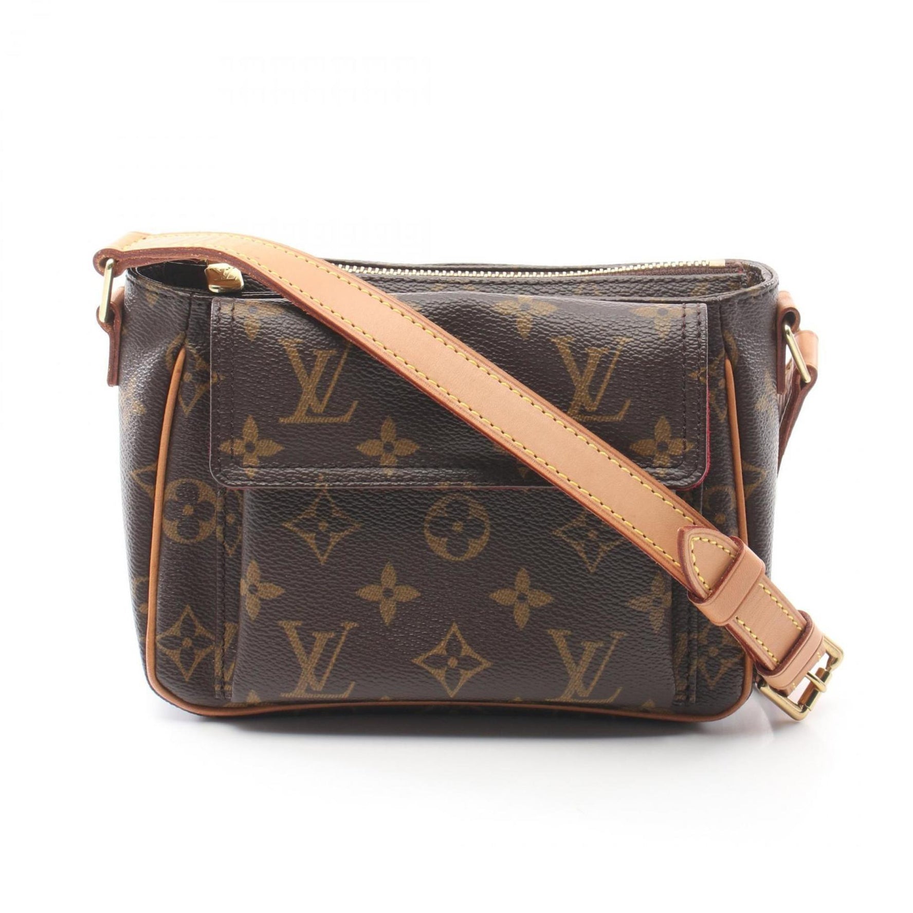 Louis Vuitton Vivacite PM Shoulder Bag Coated Canvas Leather Monogram