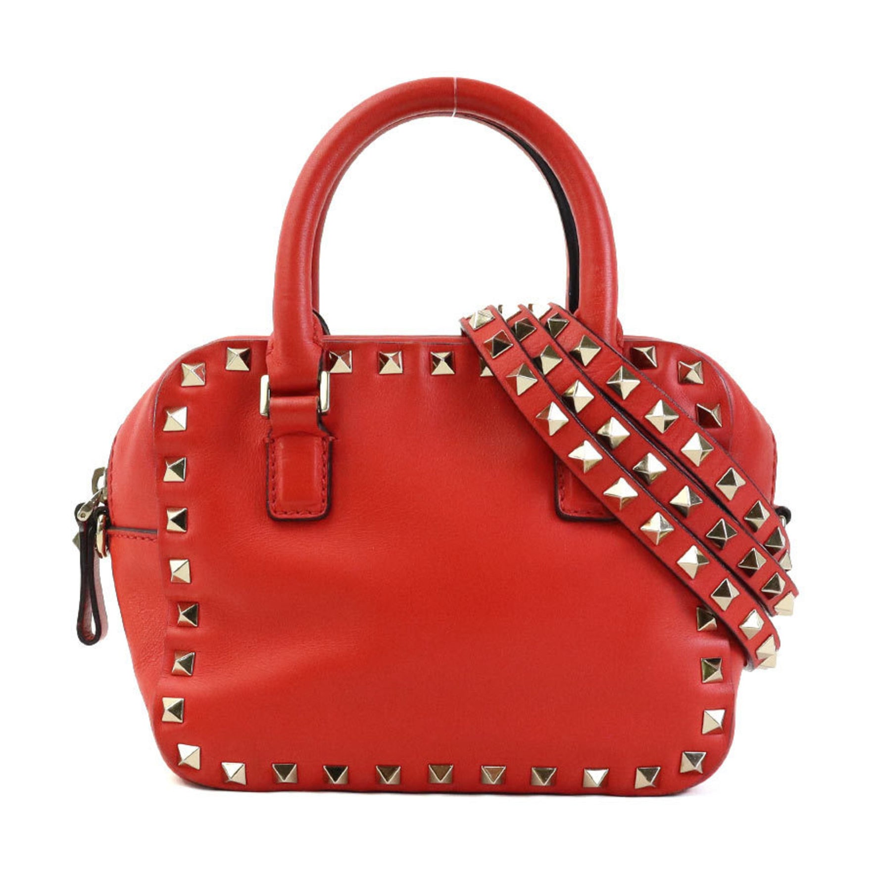 Valentino Garavani Handbag Shoulder Bag Leather Red