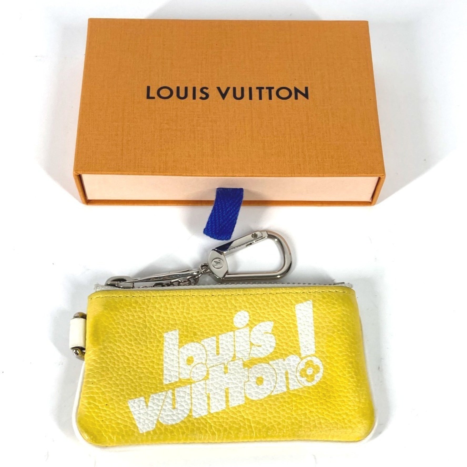 LOUIS VUITTON M80845 Everyday LV Pochette Cle Wallet with Coin Purse and Key Ring, Leather, Men's, Yellow