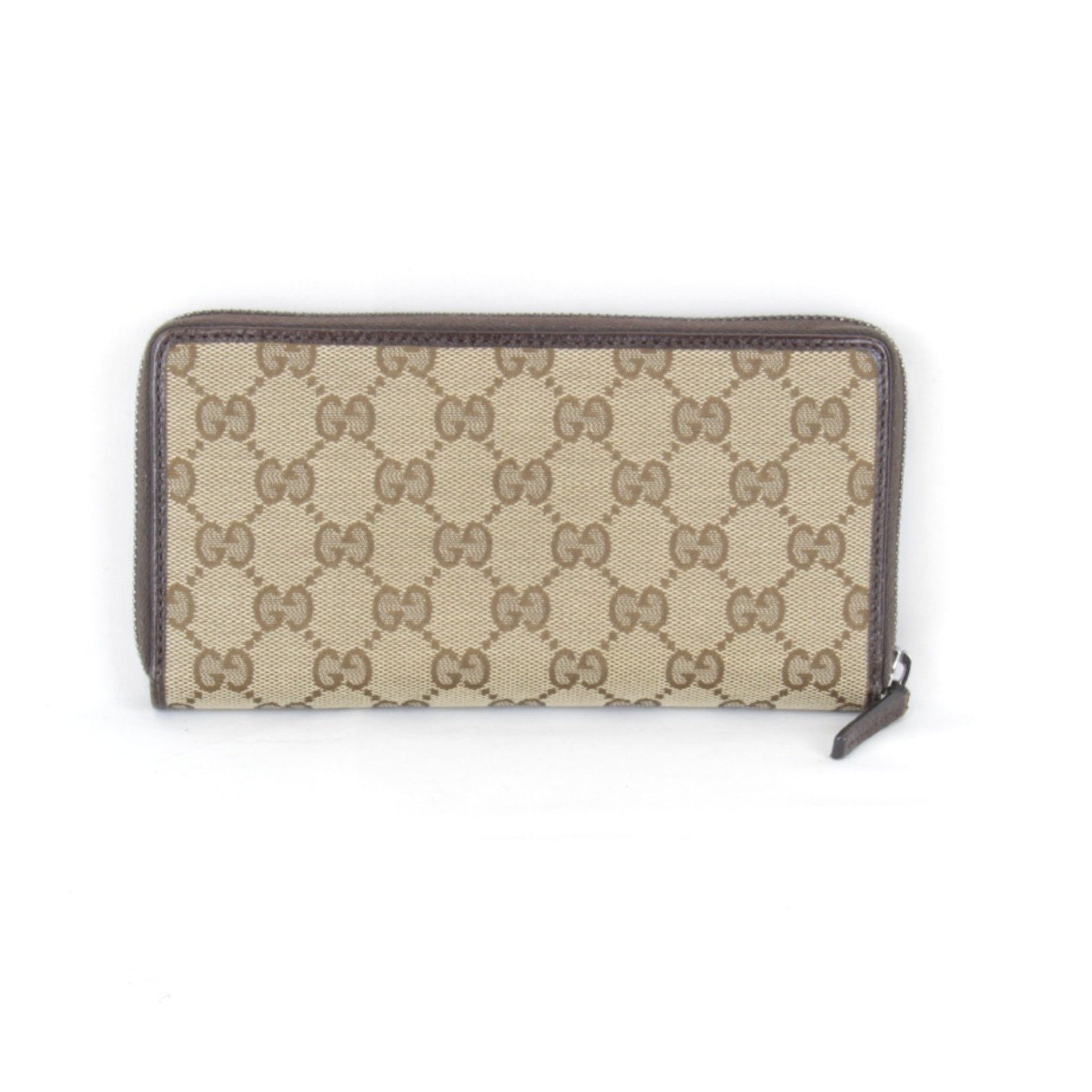 GUCCI Round 307980/493075 Long Wallet GG Canvas
