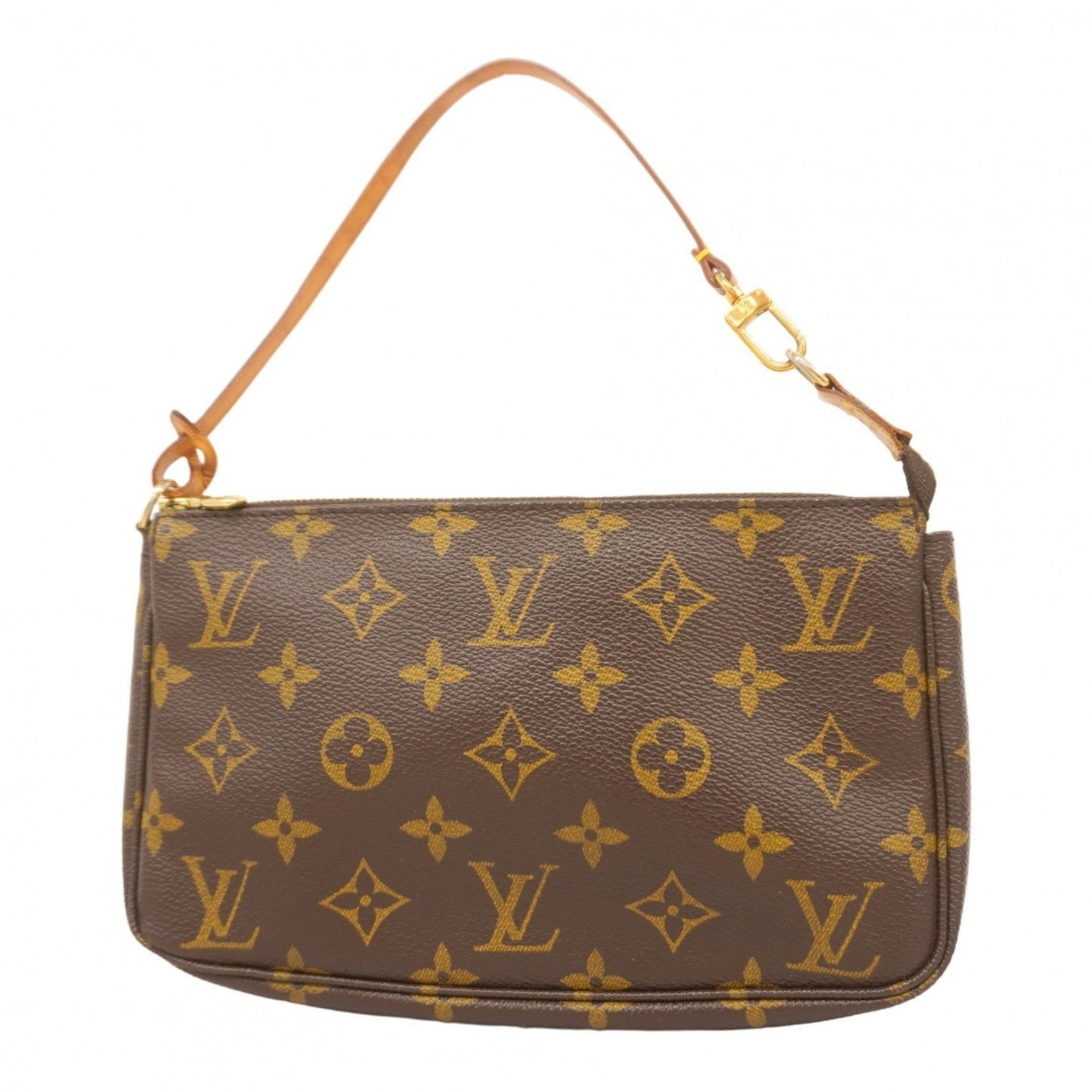 Louis Vuitton Monogram Pochette Accessoires M51980 Brown Women's Pouch