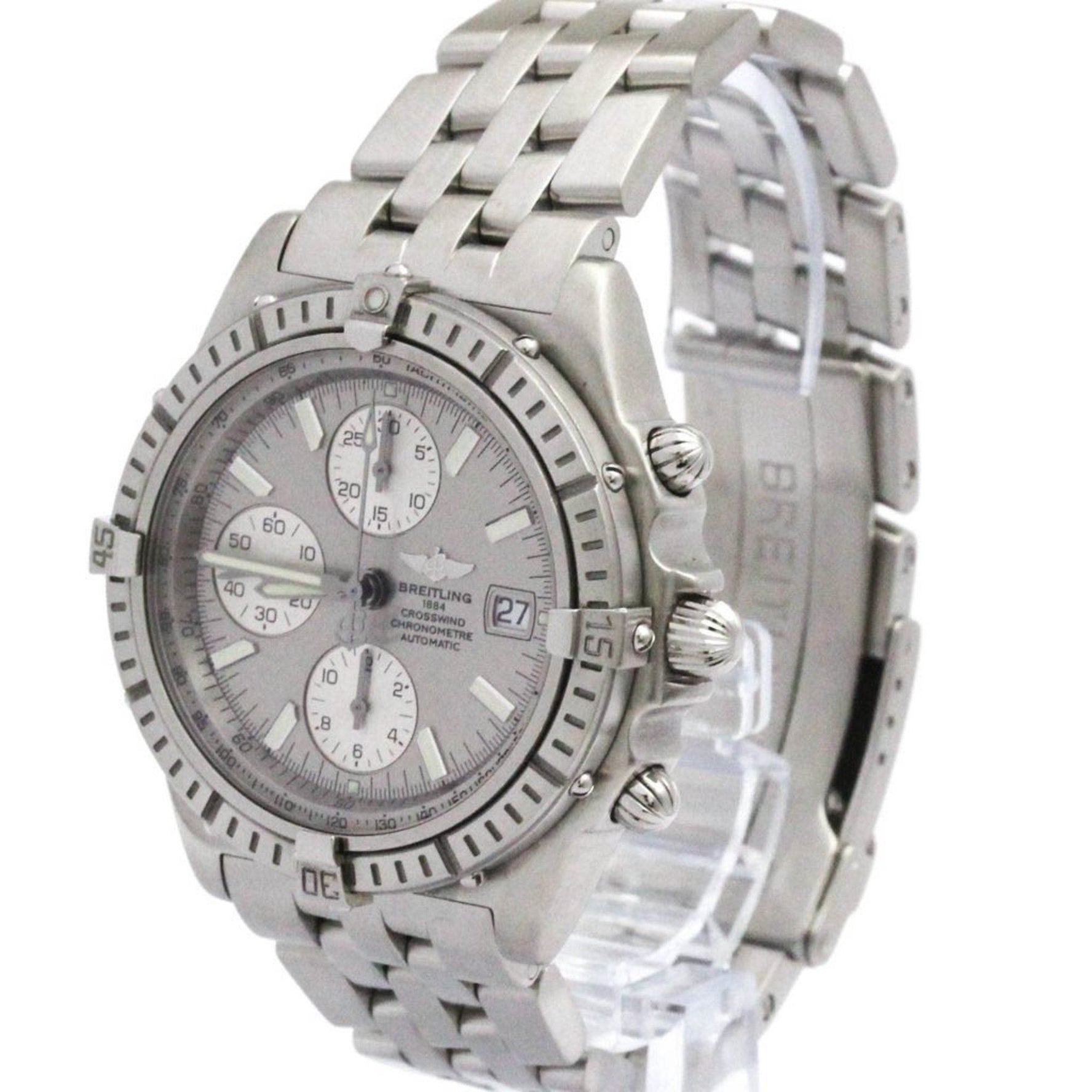 BREITLING Crosswind Chronograph Steel Automatic Watch Polished