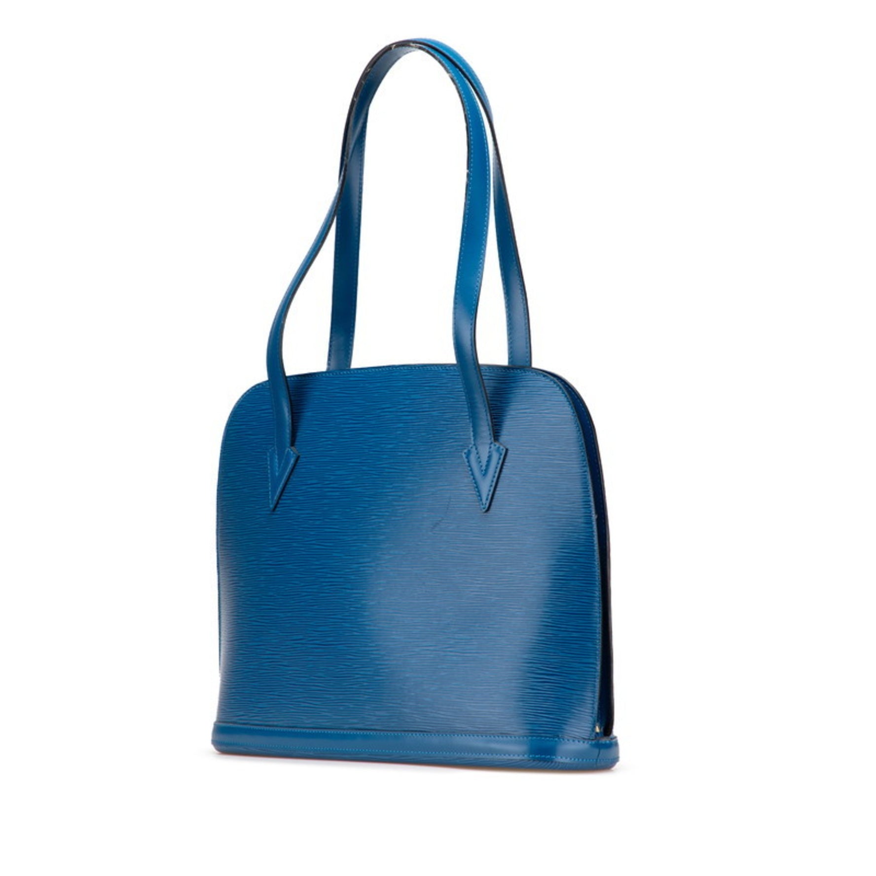Louis Vuitton Epi Lussac One-Shoulder Bag Tote Toledo Blue Leather LOUIS VUITTON